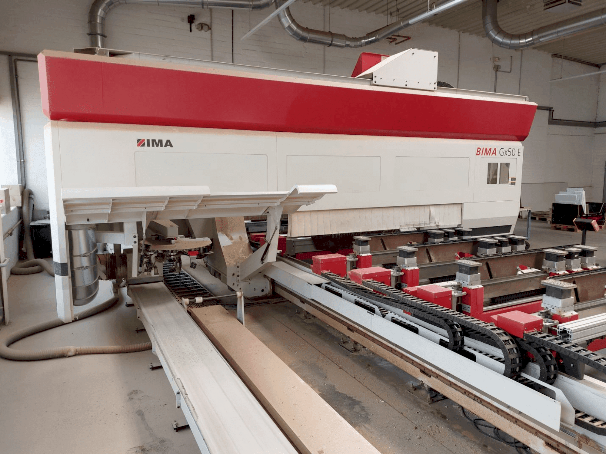 IMA BIMA Gx50 E 160/630 CNC Processing Center Mašinos vaizdas iš priekio