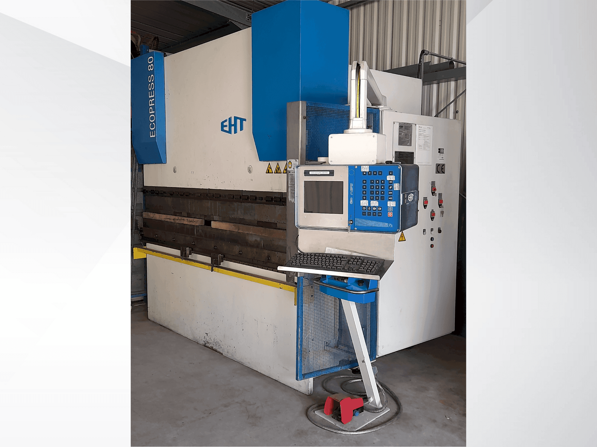 EHT Ecopress 80 Mašinos vaizdas iš priekio