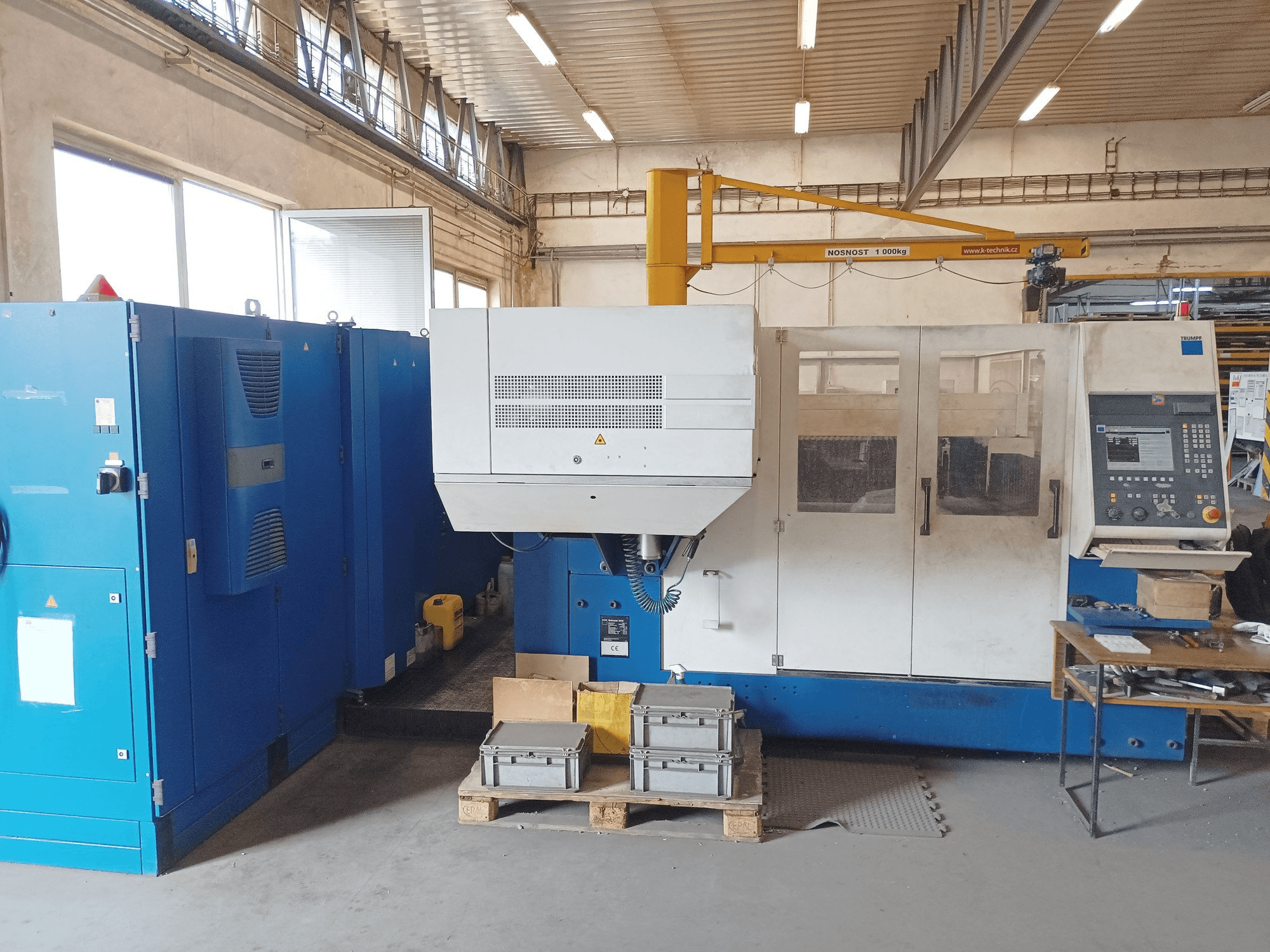 TRUMPF Trulaser 3030 Mašinos vaizdas iš priekio
