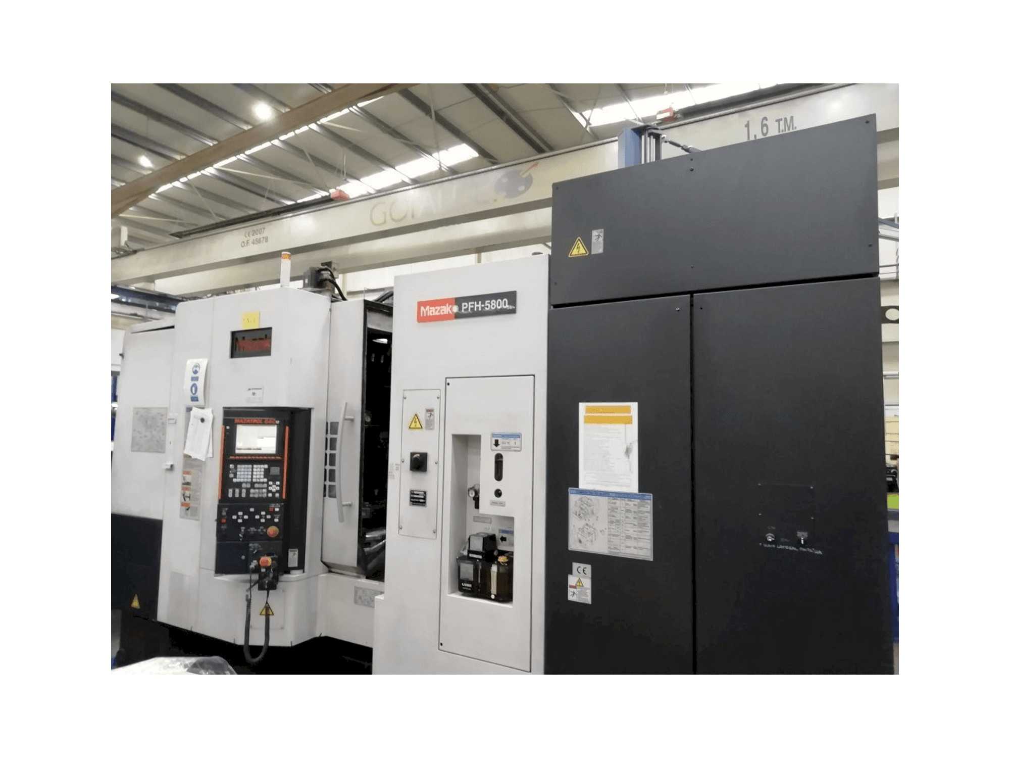 Mazak PFH 5800 Mašinos vaizdas iš priekio