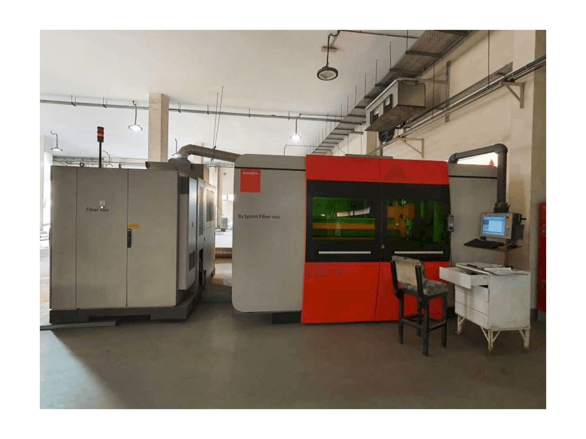 Bystronic BySprint Fiber 4020 Mašinos vaizdas iš priekio