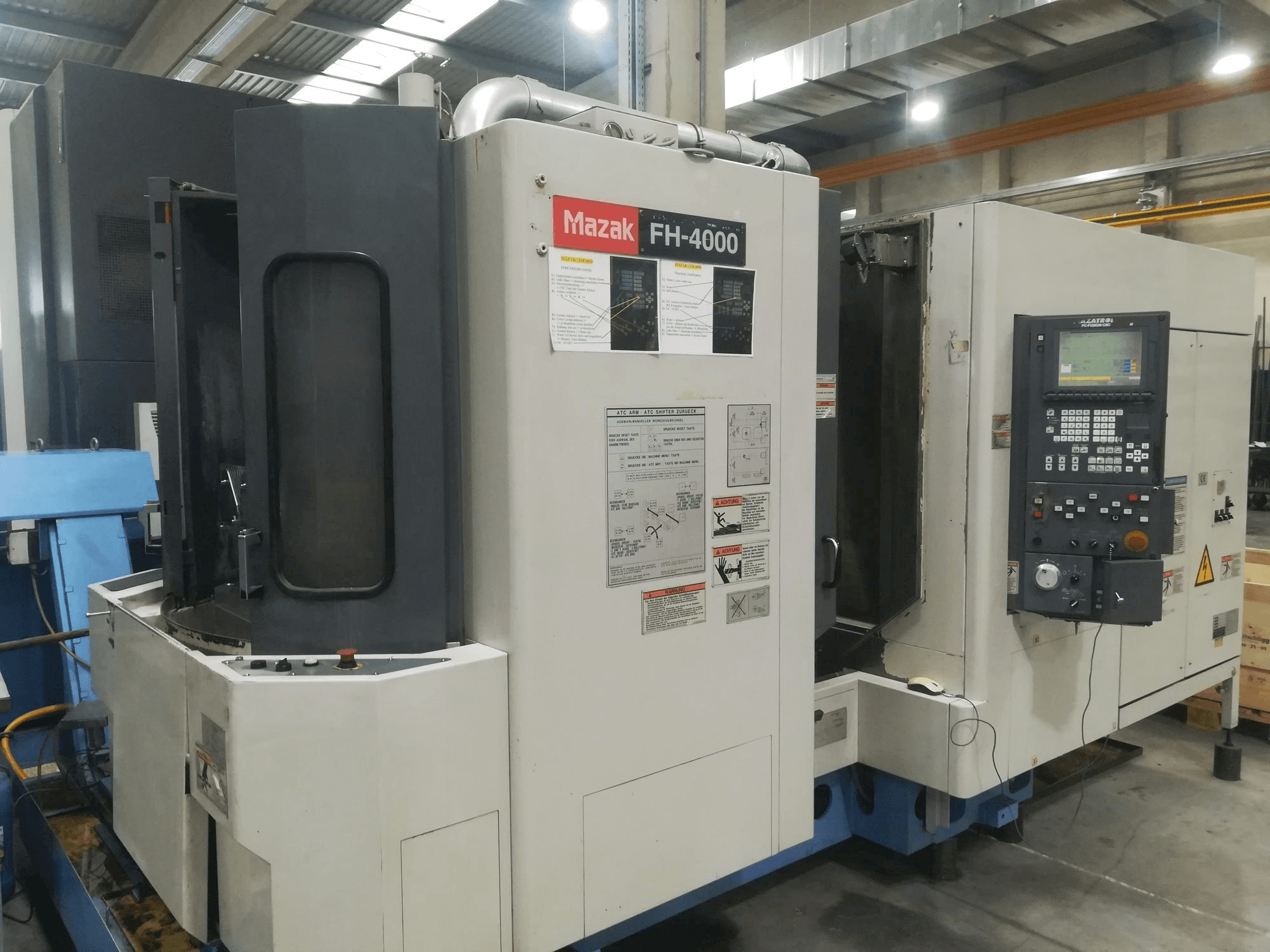 Mazak FH-4000 Mašinos vaizdas iš priekio