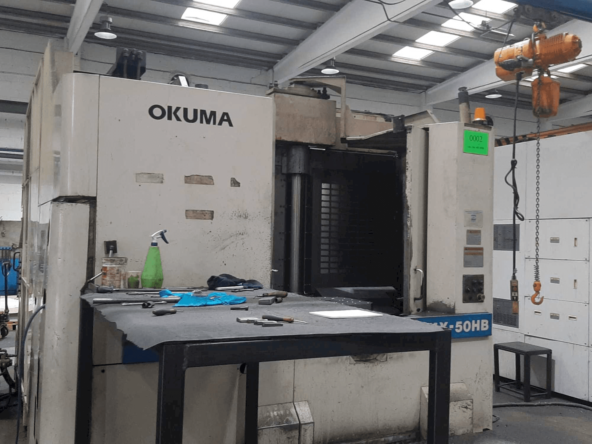 Okuma MX-50HB Mašinos vaizdas iš priekio