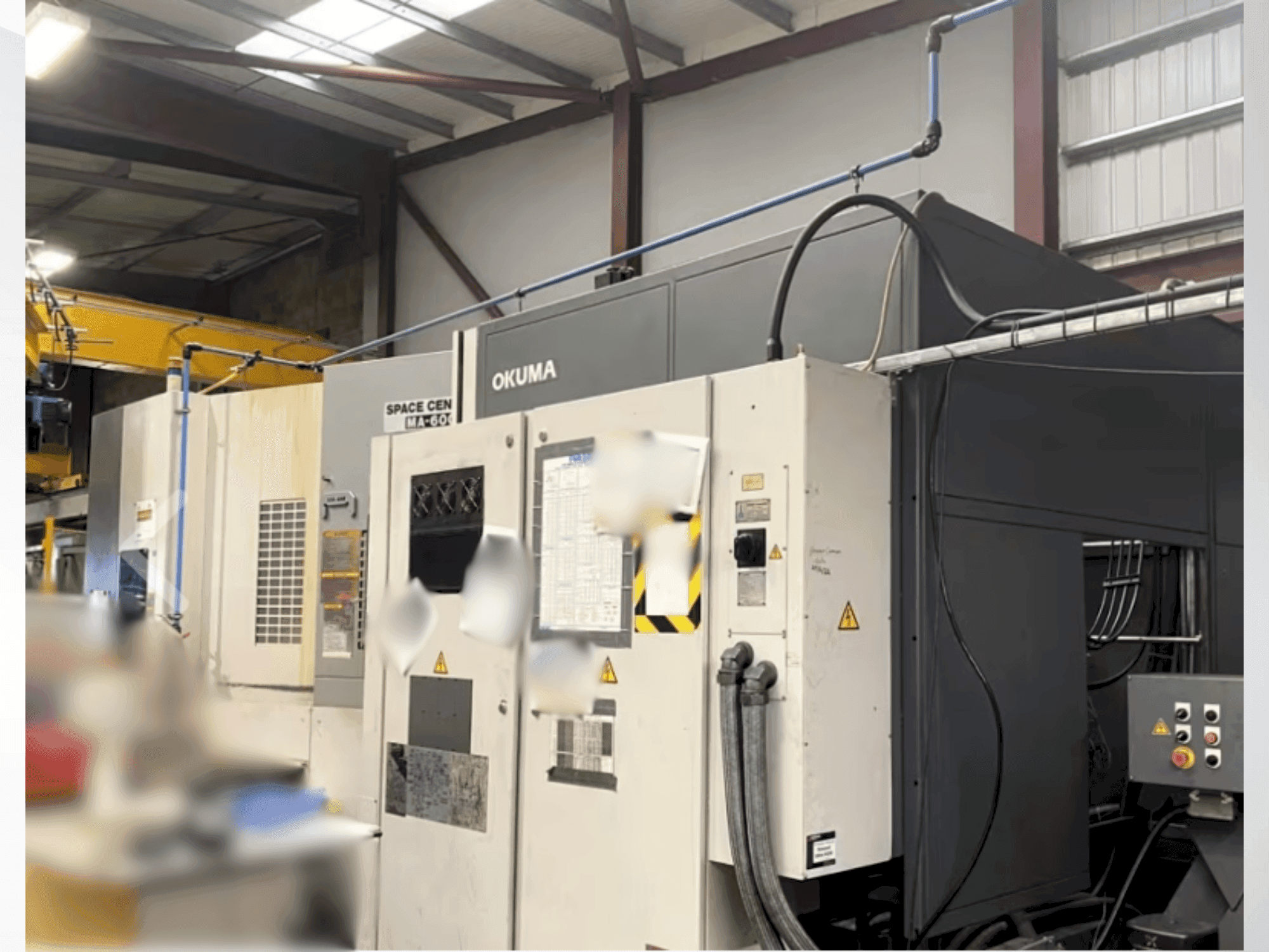 Okuma MA 600 Mašinos vaizdas iš priekio