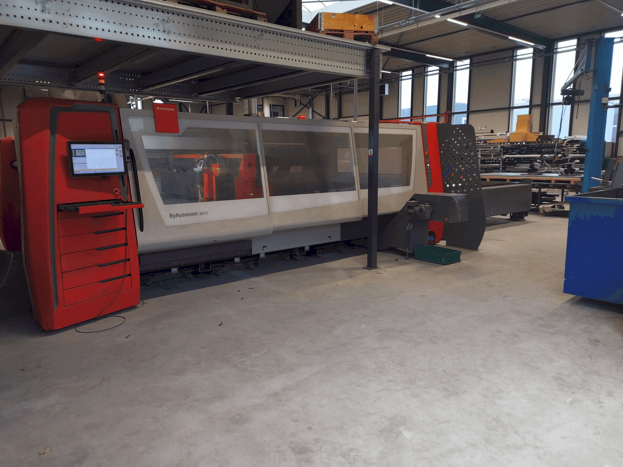 Bystronic ByAutonom 3015 Mašinos vaizdas iš priekio