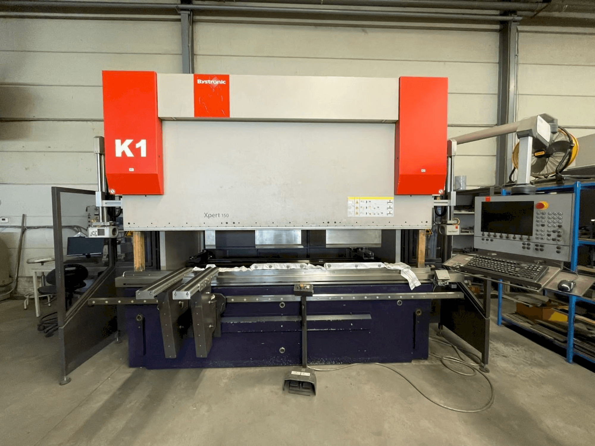 Bystronic Xpert 150 x 3100 Mašinos vaizdas iš priekio