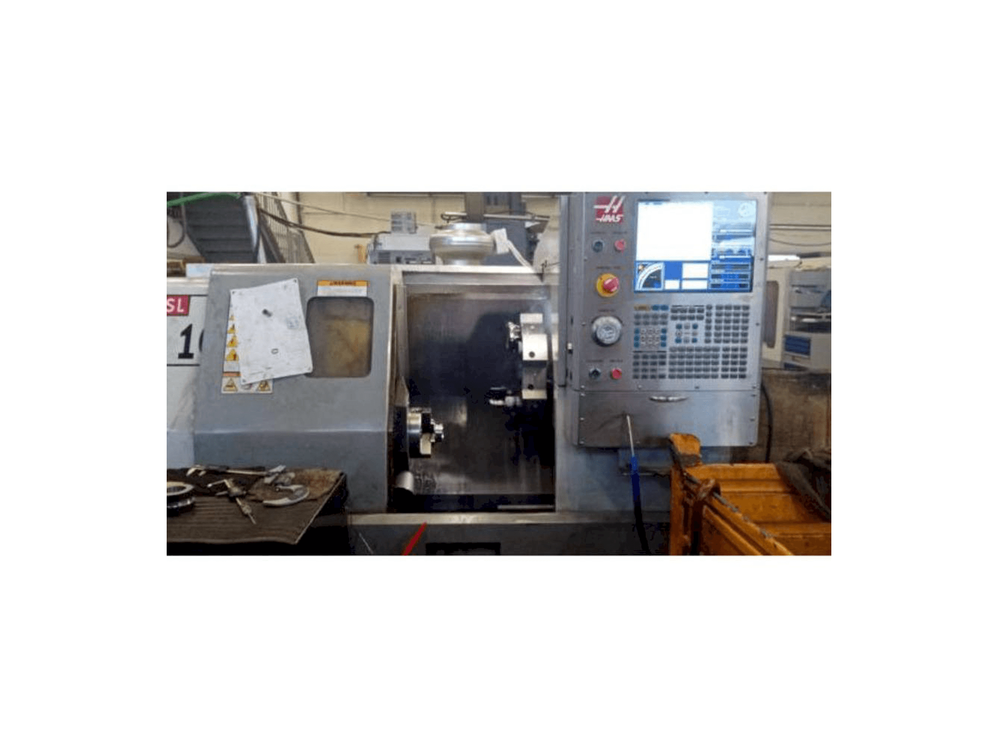 HAAS SL-10 Mašinos vaizdas iš priekio