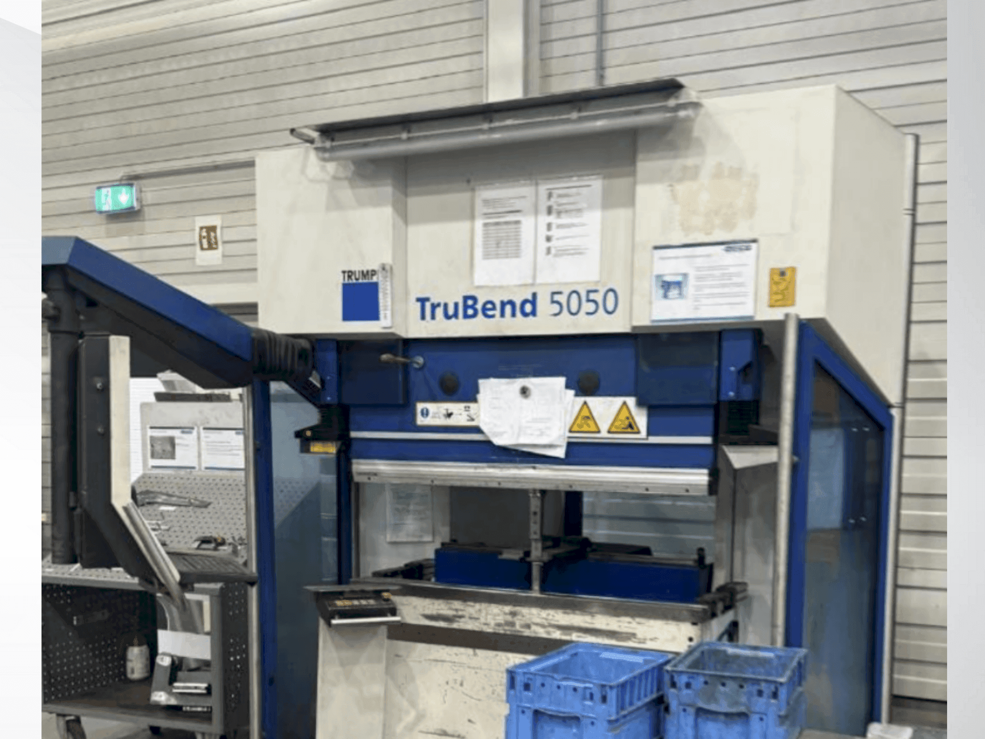TRUMPF TruBend V5050 Mašinos vaizdas iš priekio