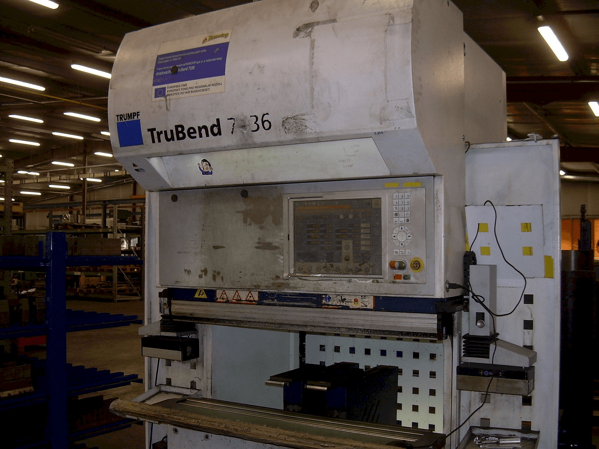 TRUMPF TruBend 7036 Mašinos vaizdas iš priekio