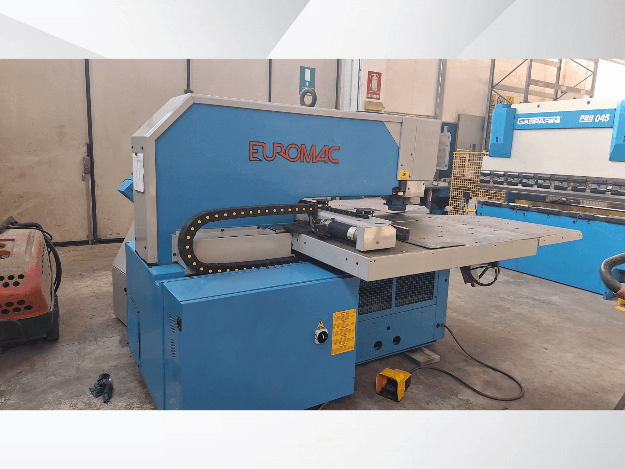 Euromac BX 1000/50 Mašinos vaizdas iš priekio
