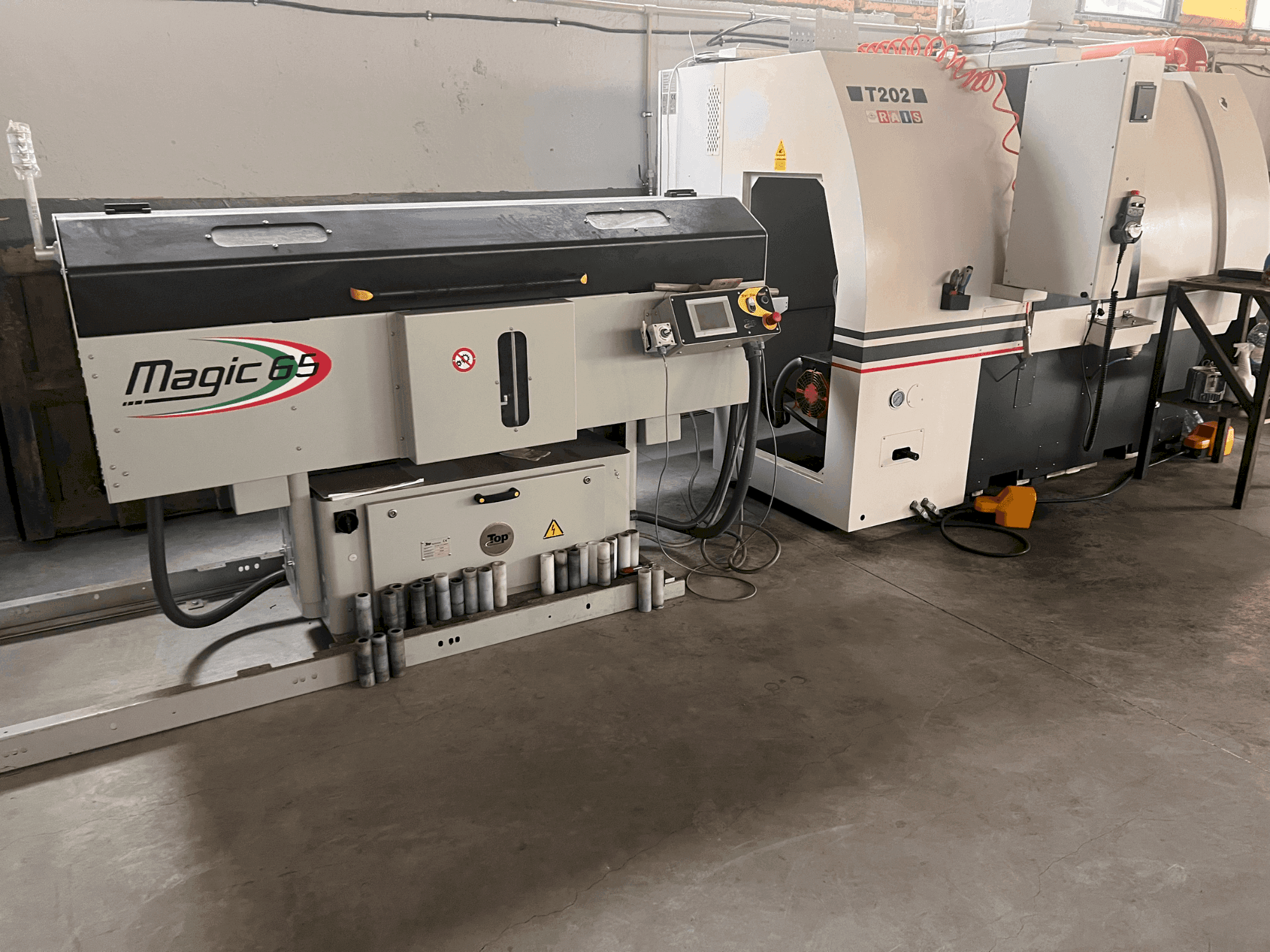 RAIS T202 Mašinos vaizdas iš priekio