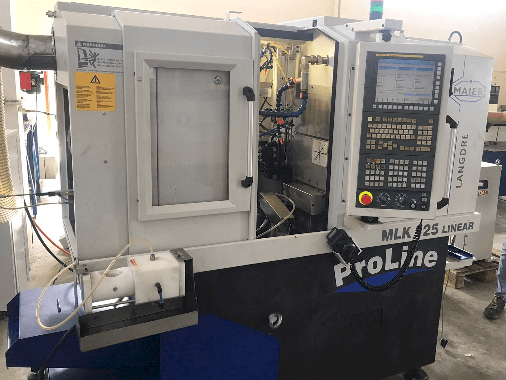 Maier MLK 125 Linear Mašinos vaizdas iš priekio