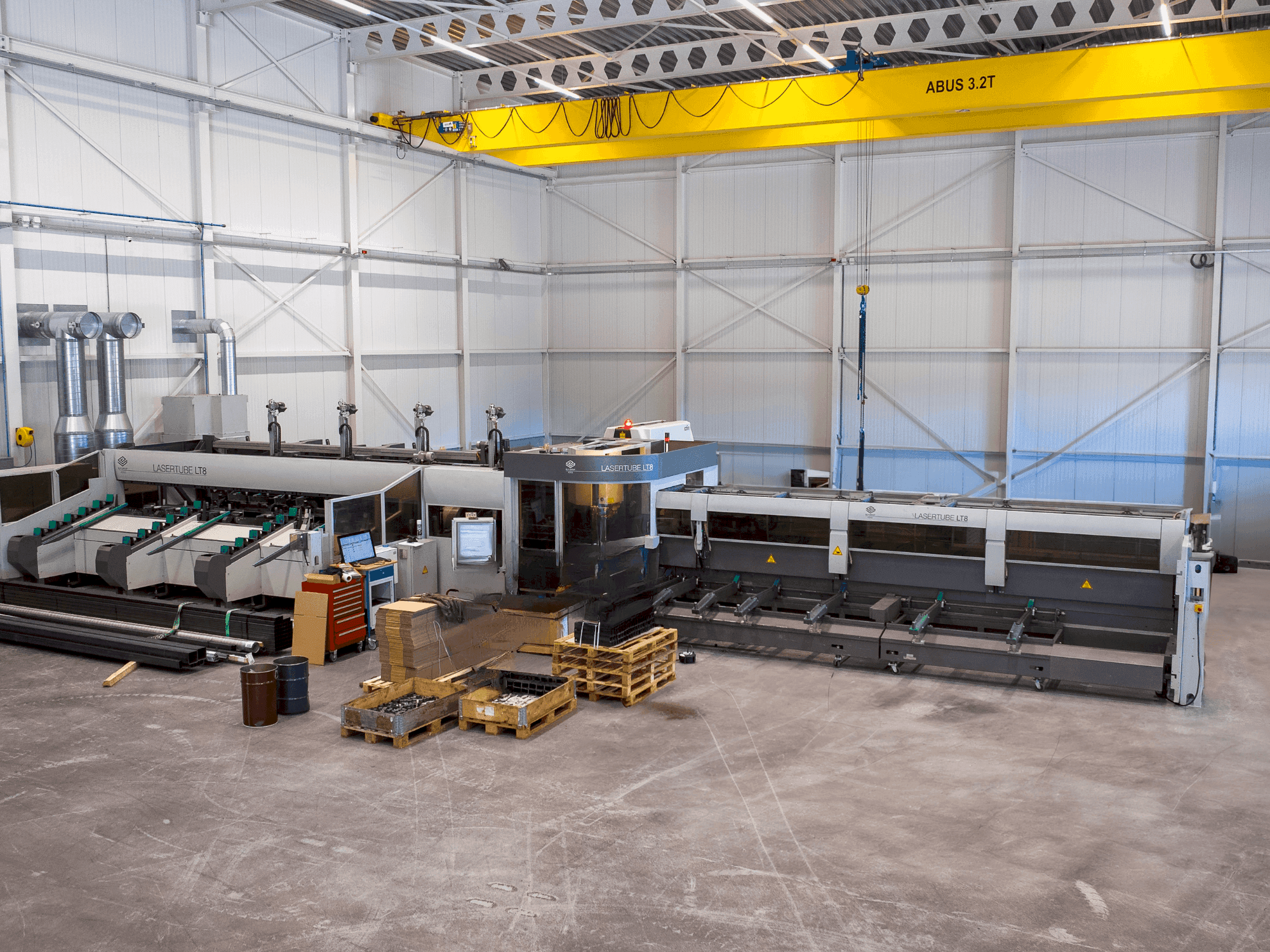 BLM Adige LT8 4kW Co2 Mašinos vaizdas iš priekio