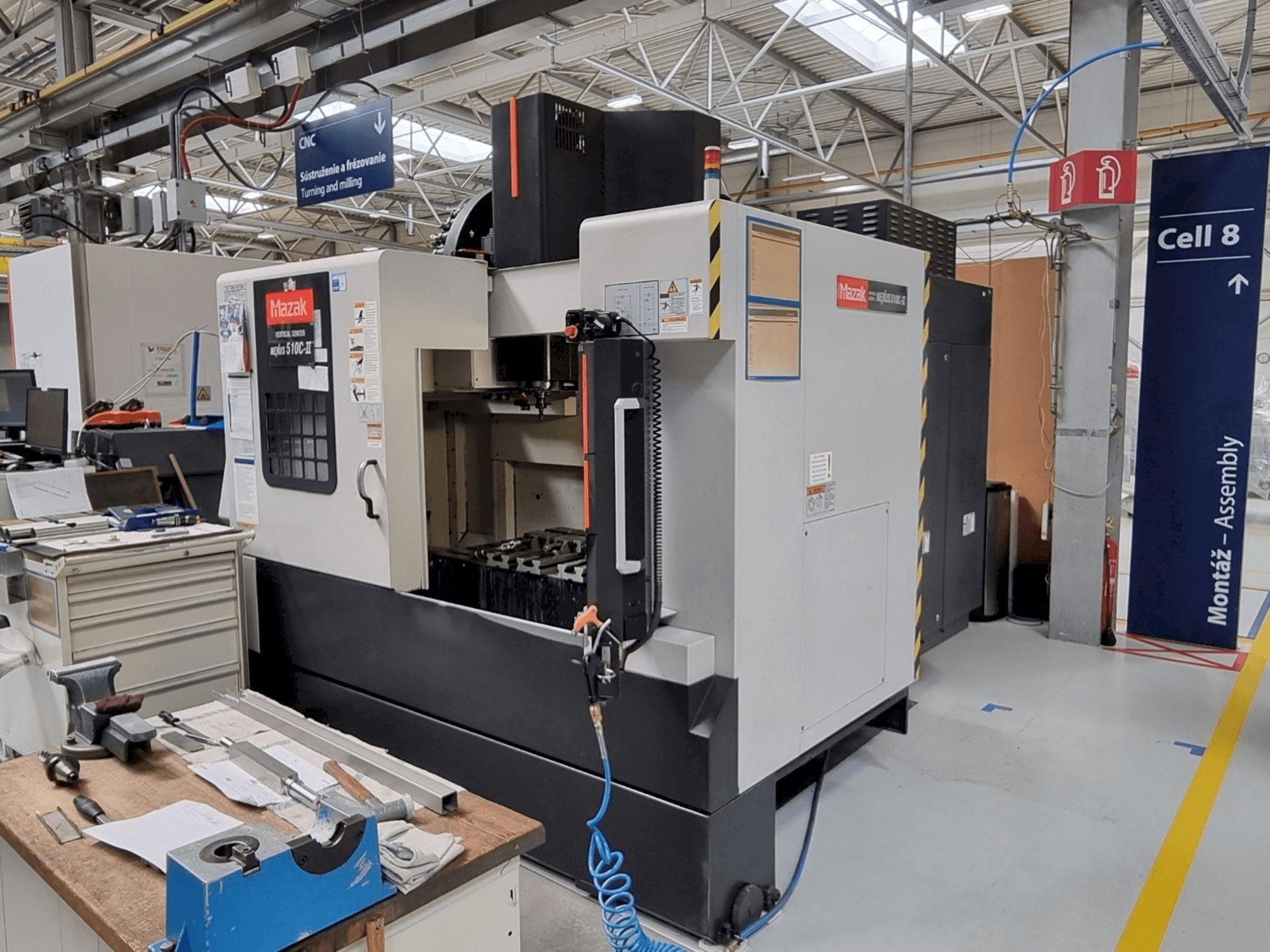 Mazak Nexus 510C - II Mašinos vaizdas iš priekio