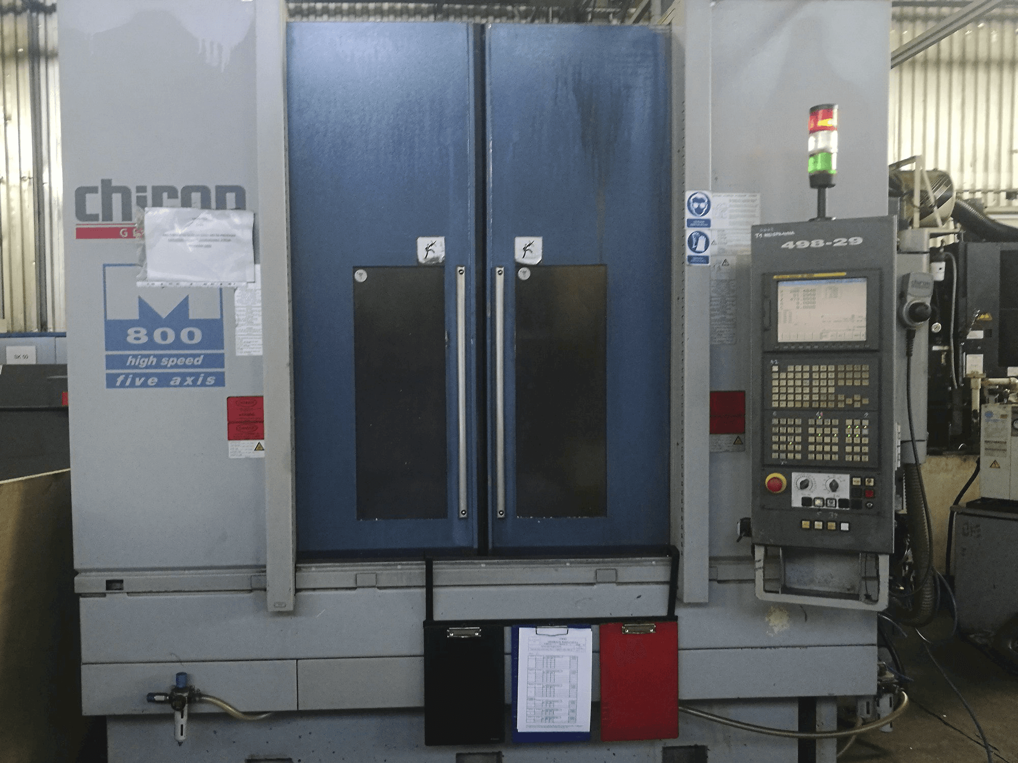 CHIRON Mašinos vaizdasMILL 800 iš priekio