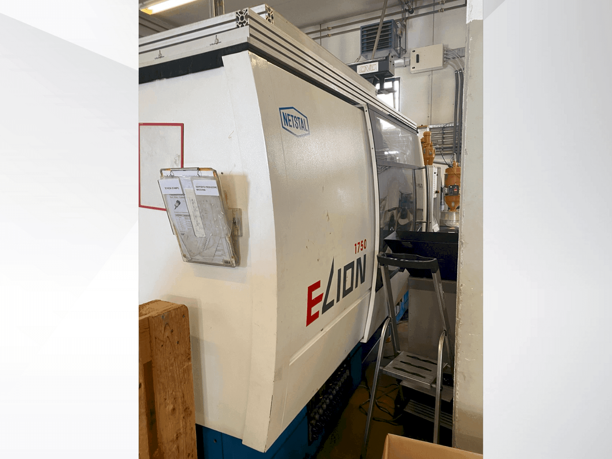 Netstal ELION 1750-840PS Mašinos vaizdas iš priekio