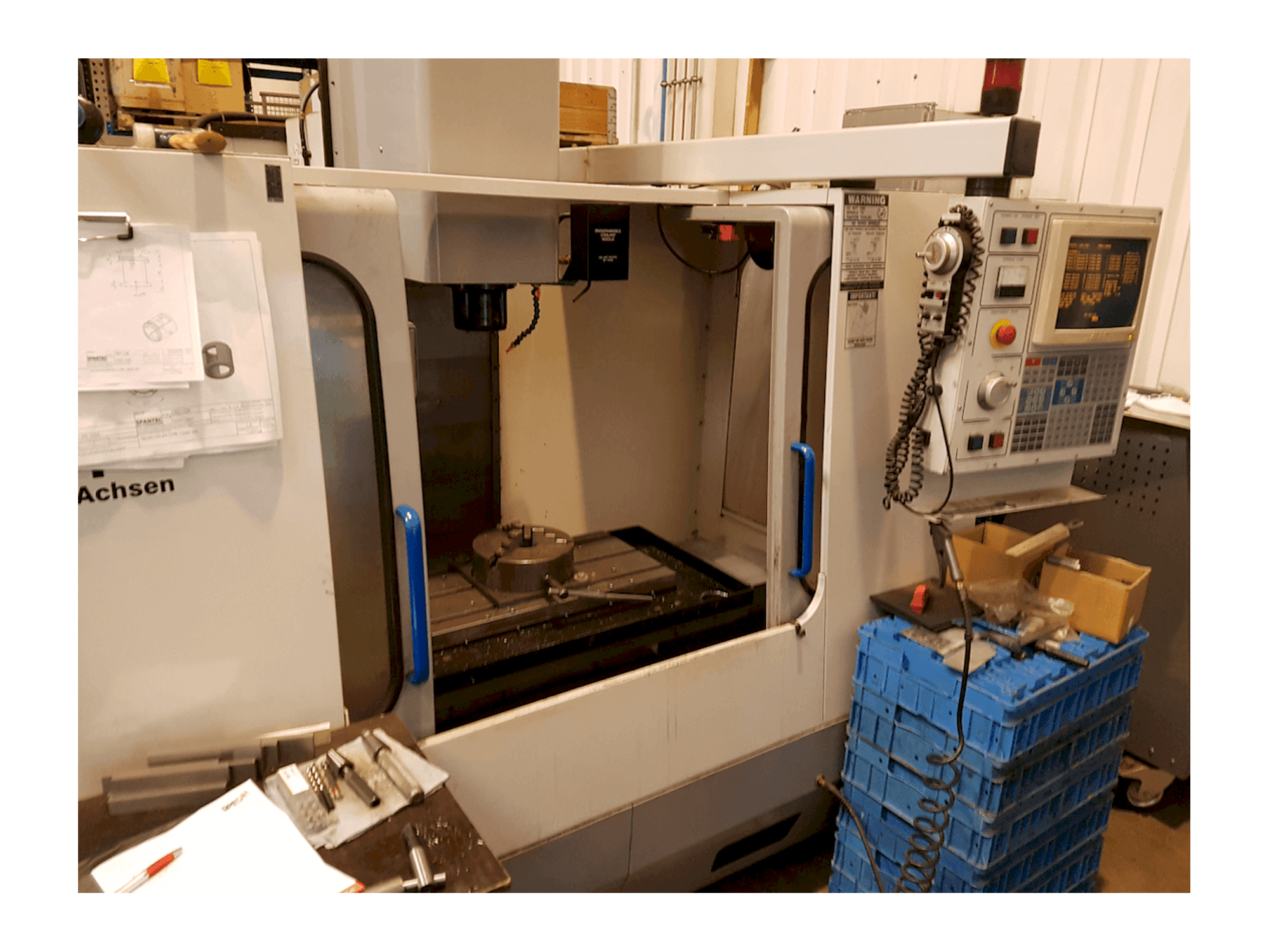 HAAS VF1 Mašinos vaizdas iš priekio