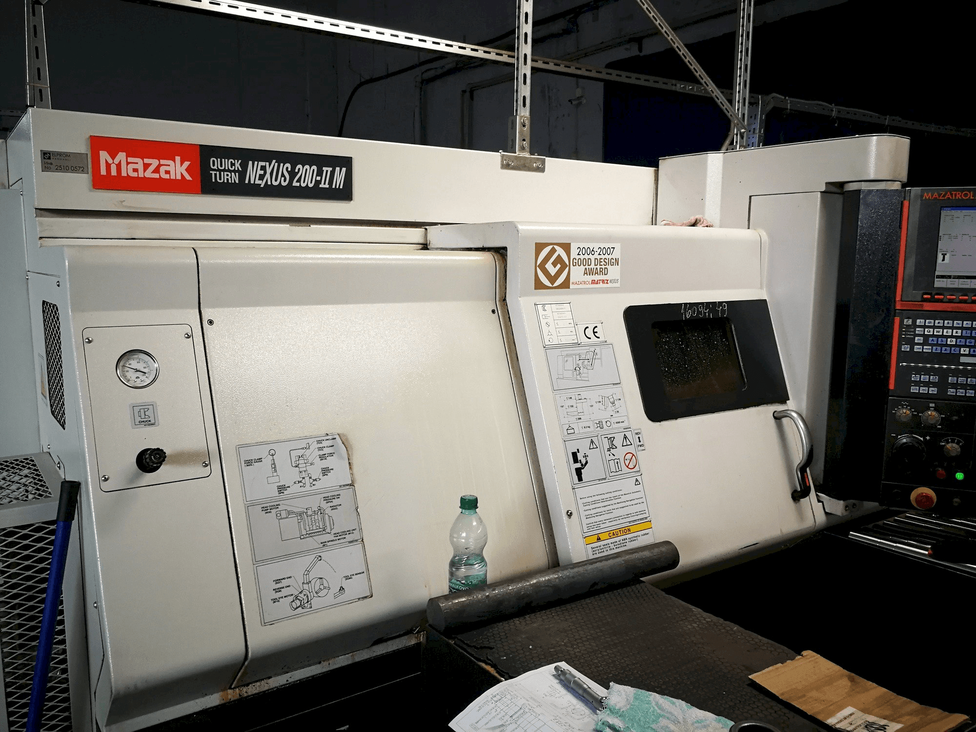 Mazak Quick Turn Nexus 250-II M Mašinos vaizdas iš priekio