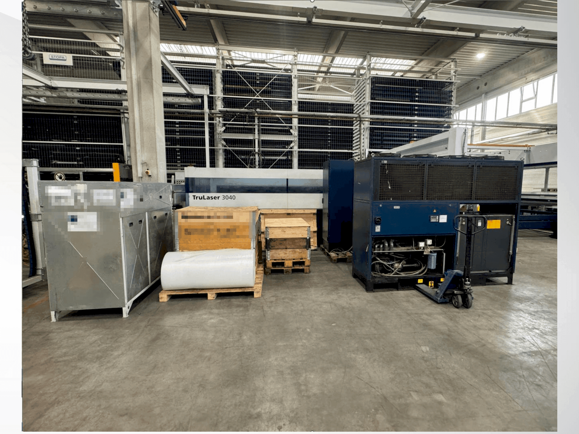 TRUMPF TruLaser 3040 Mašinos vaizdas iš priekio