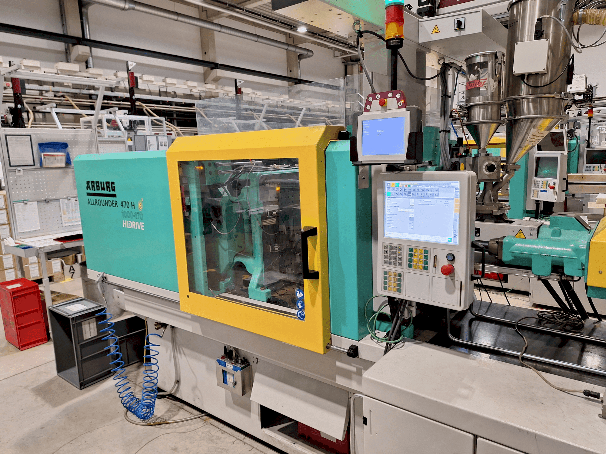 Arburg 470 H 1000-170 Mašinos vaizdas iš priekio