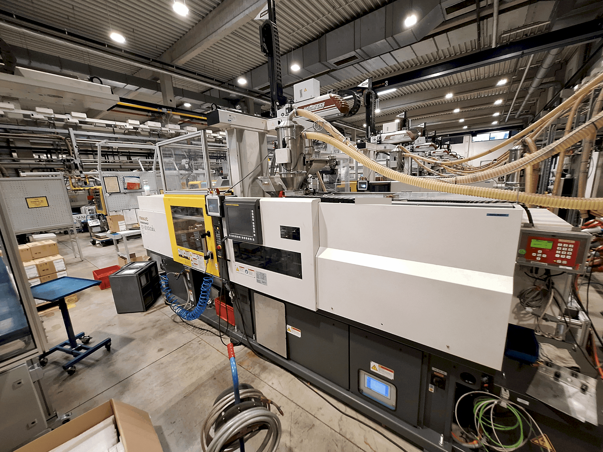 FANUC Roboshot S100iA Mašinos vaizdas iš priekio