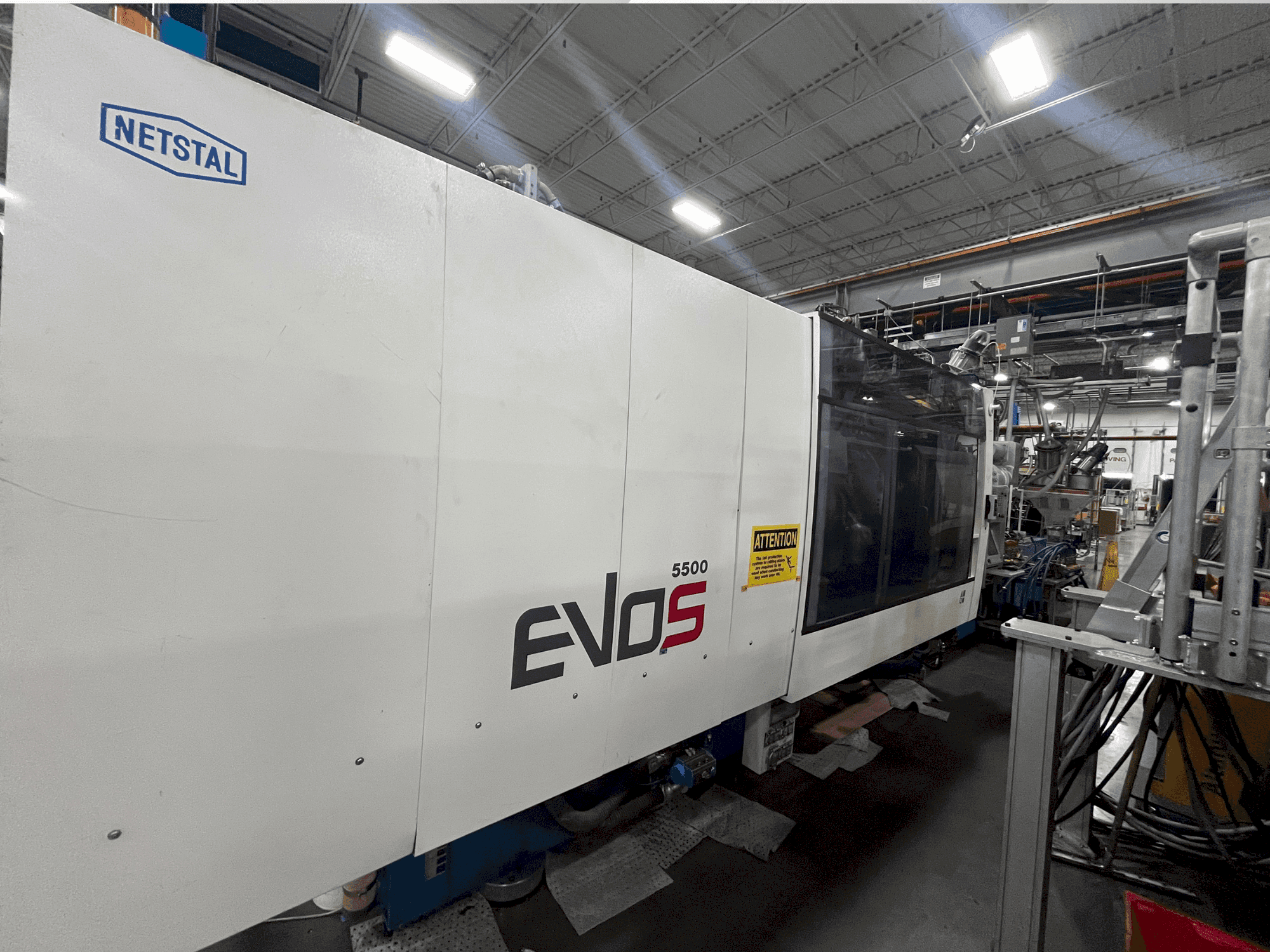 Netstal EVOS 5500-2900 Speed Mašinos vaizdas iš priekio