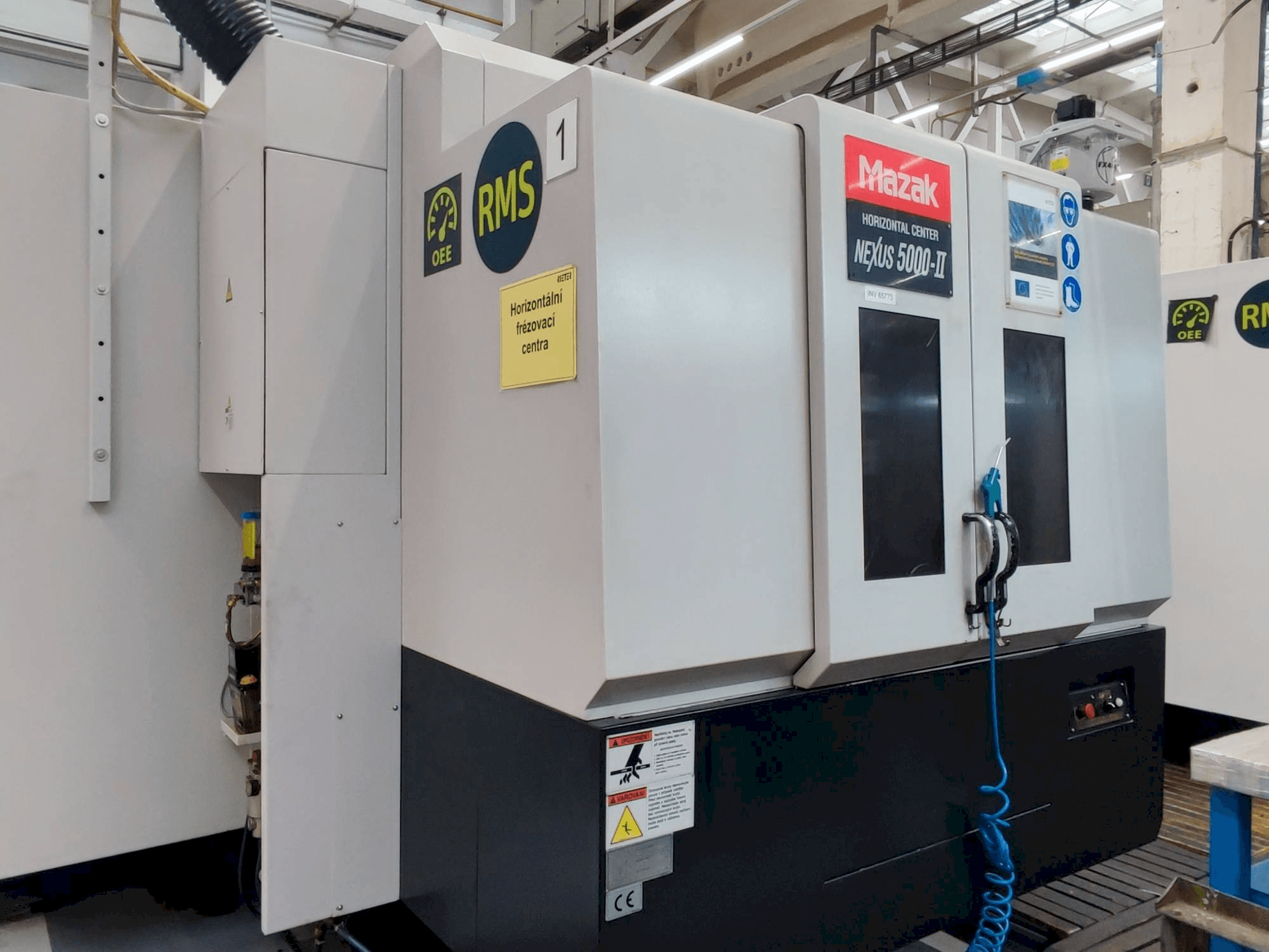 Mazak HCN 5000-II Mašinos kairės pusės vaizdas