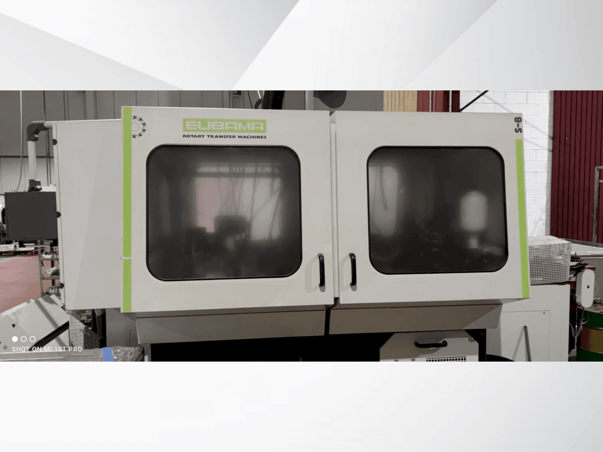 EUBAMA S8 Mašinos vaizdas iš priekio