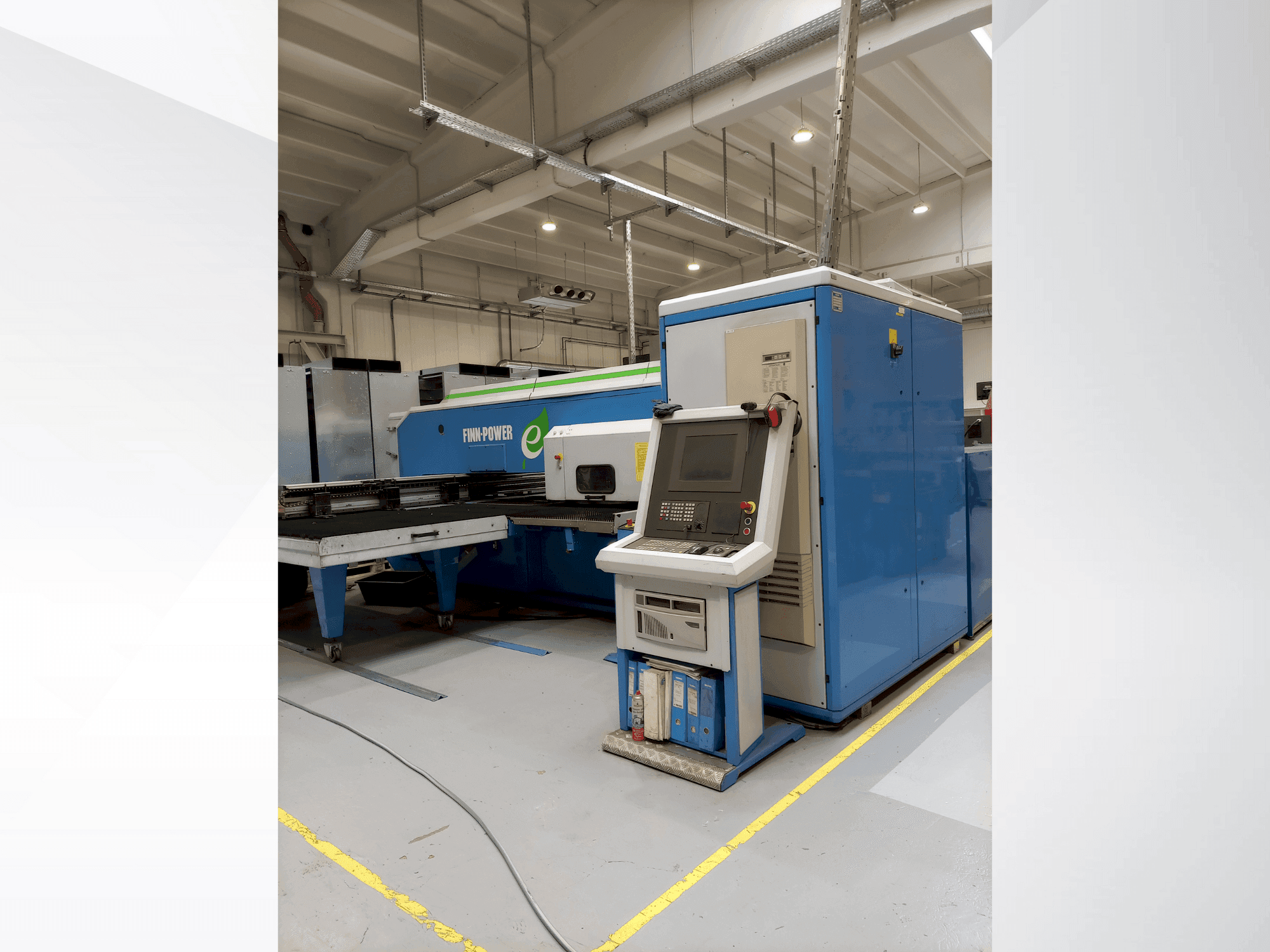 Finn-Power E5 U Mašinos vaizdas iš priekio