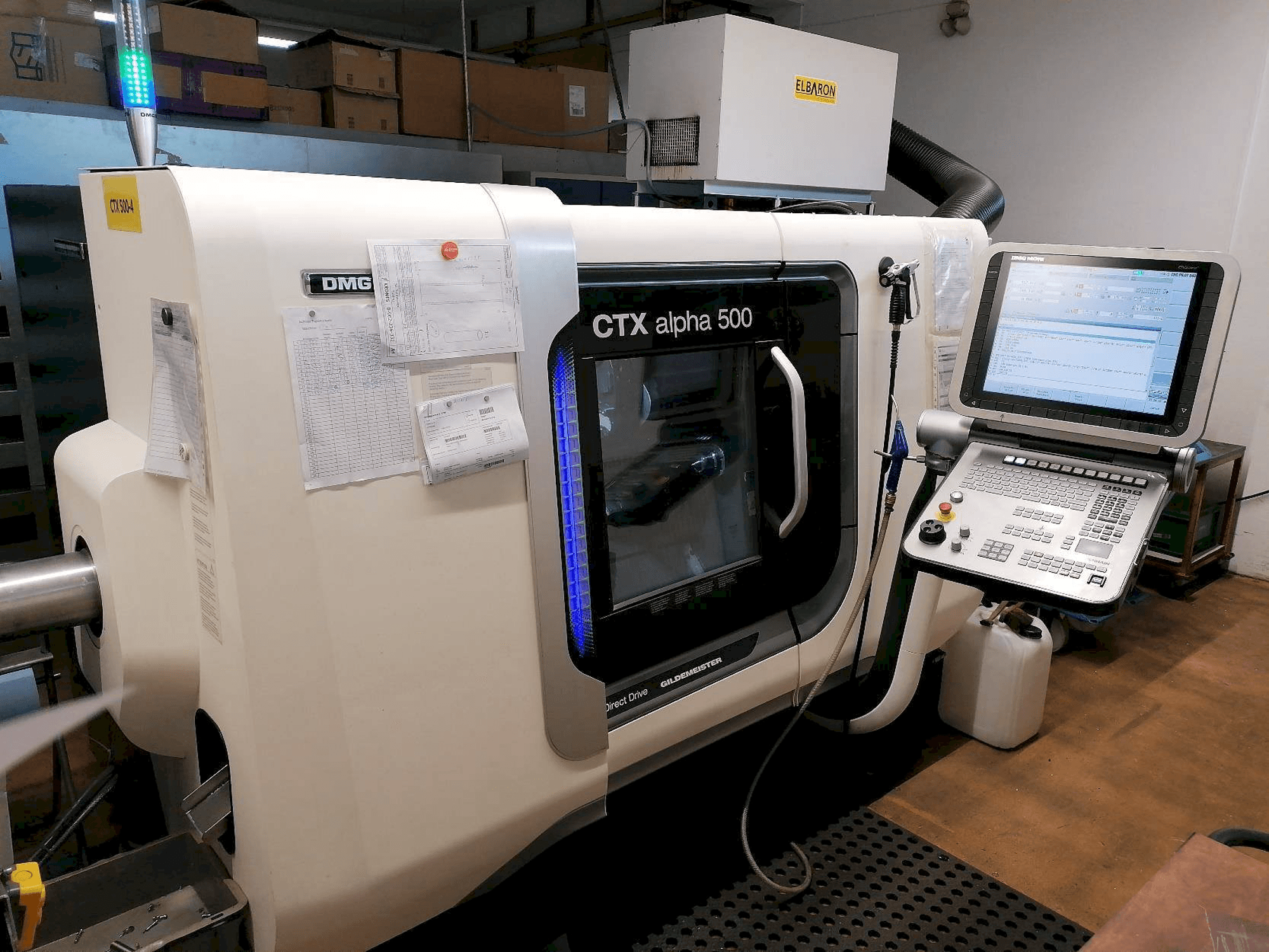 DMG CTX Alpha 500 Mašinos vaizdas iš priekio