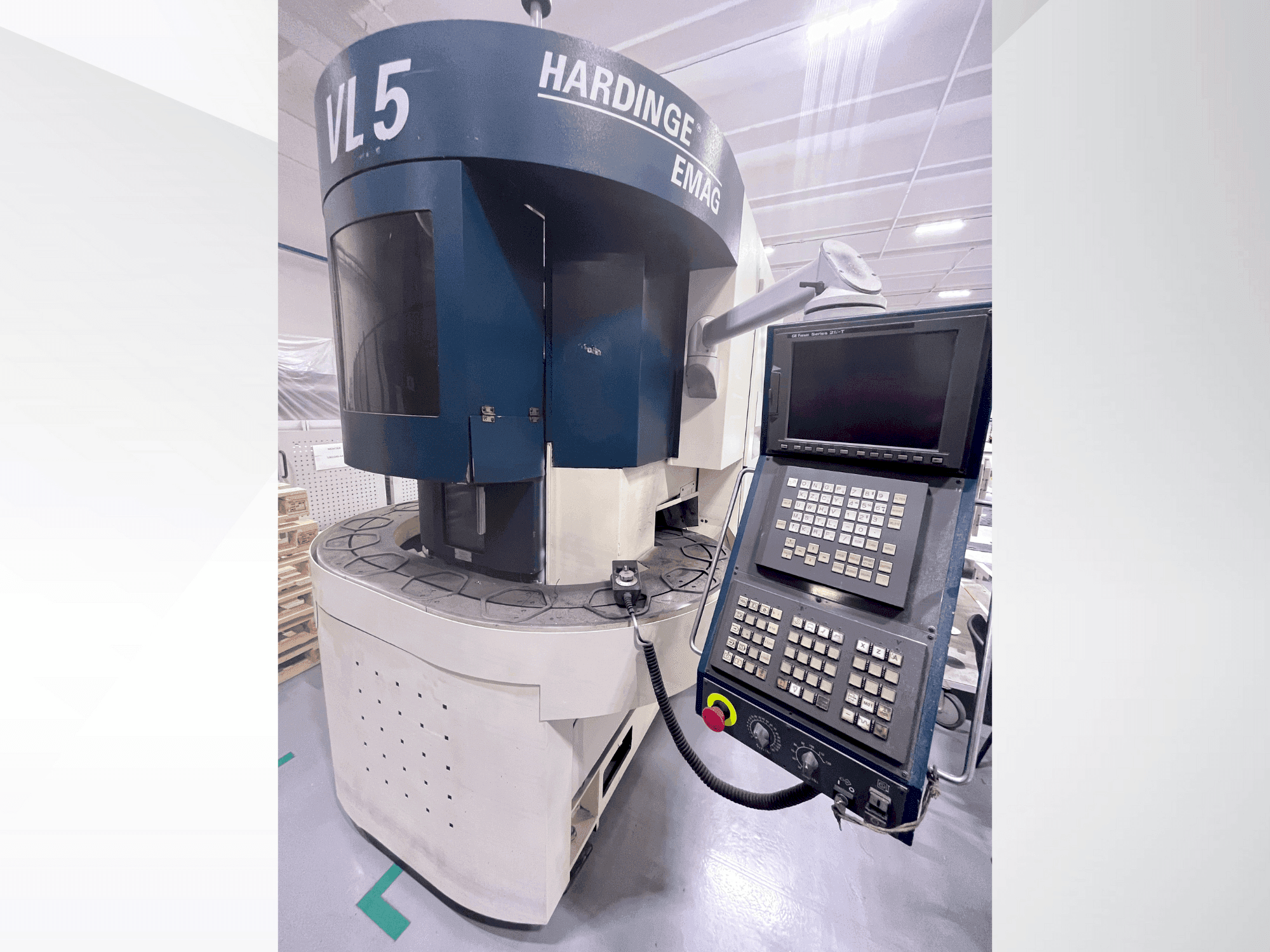 HARDINGE VL-5 Mašinos vaizdas iš priekio