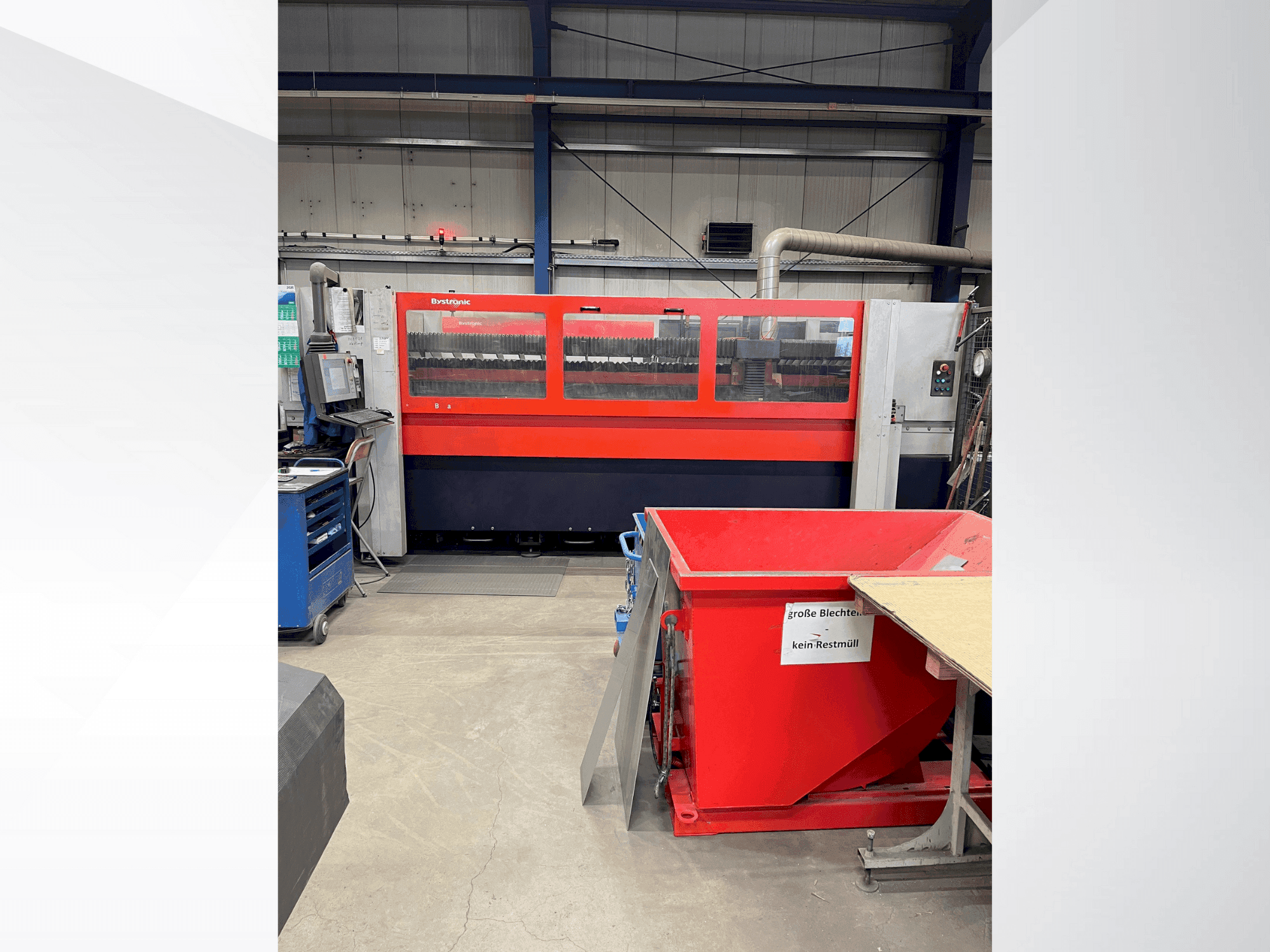 Bystronic Bystar 3015 Mašinos vaizdas iš priekio