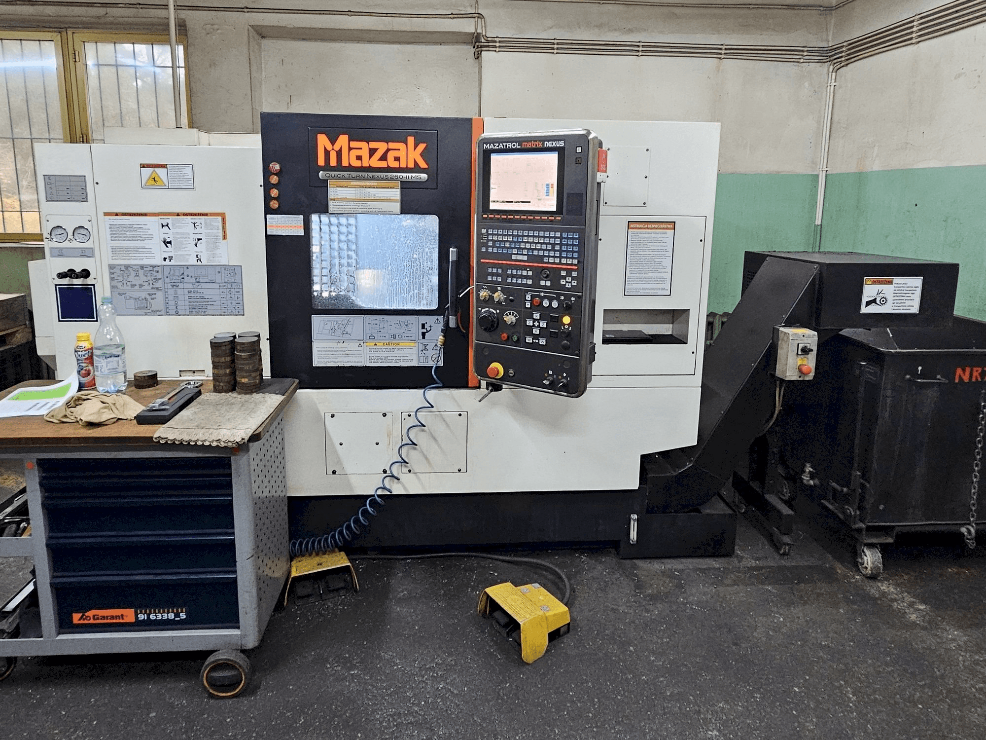 Mazak Quickturn Nexus 250-II MS Mašinos vaizdas iš priekio
