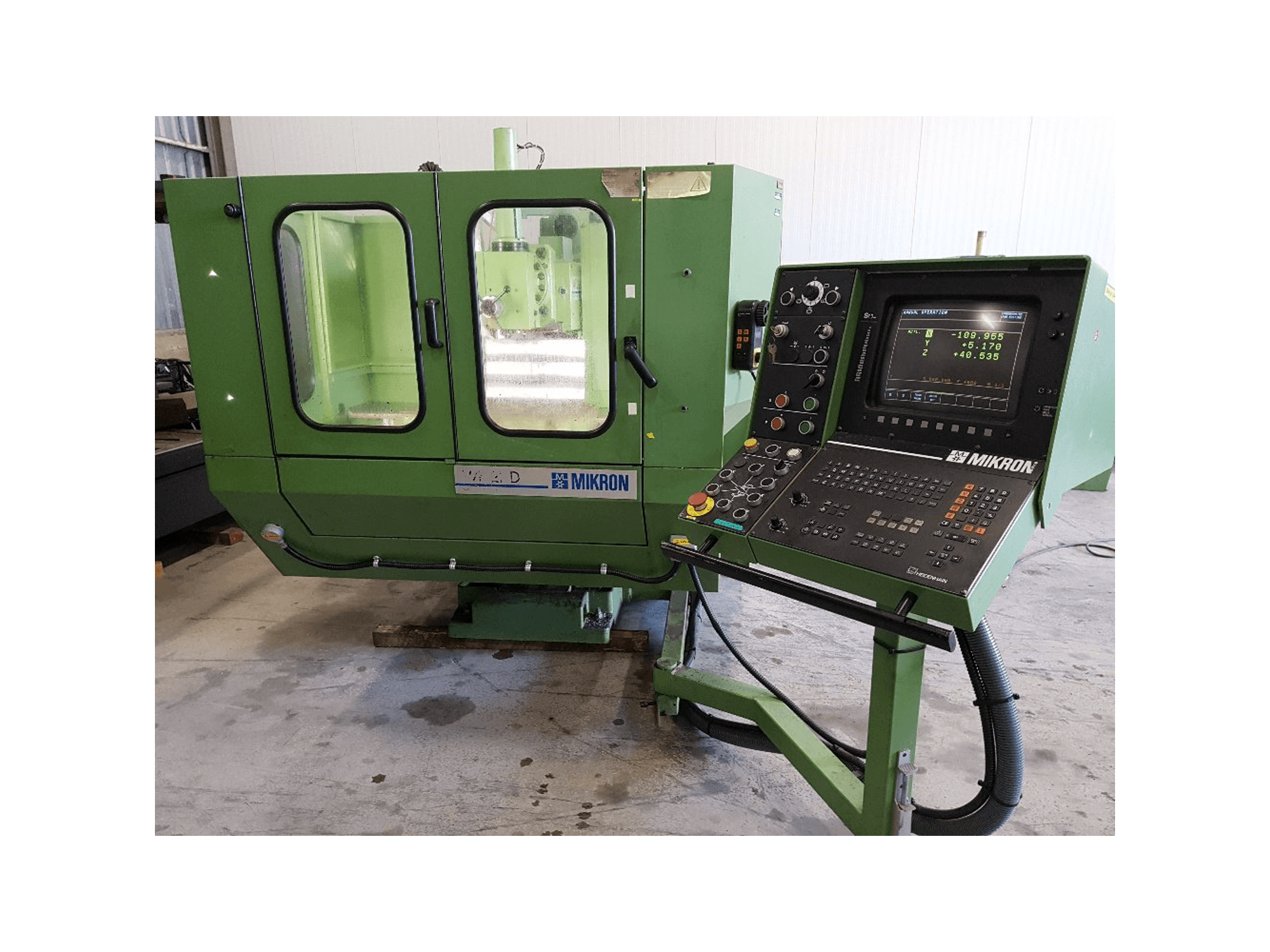 Mikron WF 21-D Mašinos vaizdas iš priekio