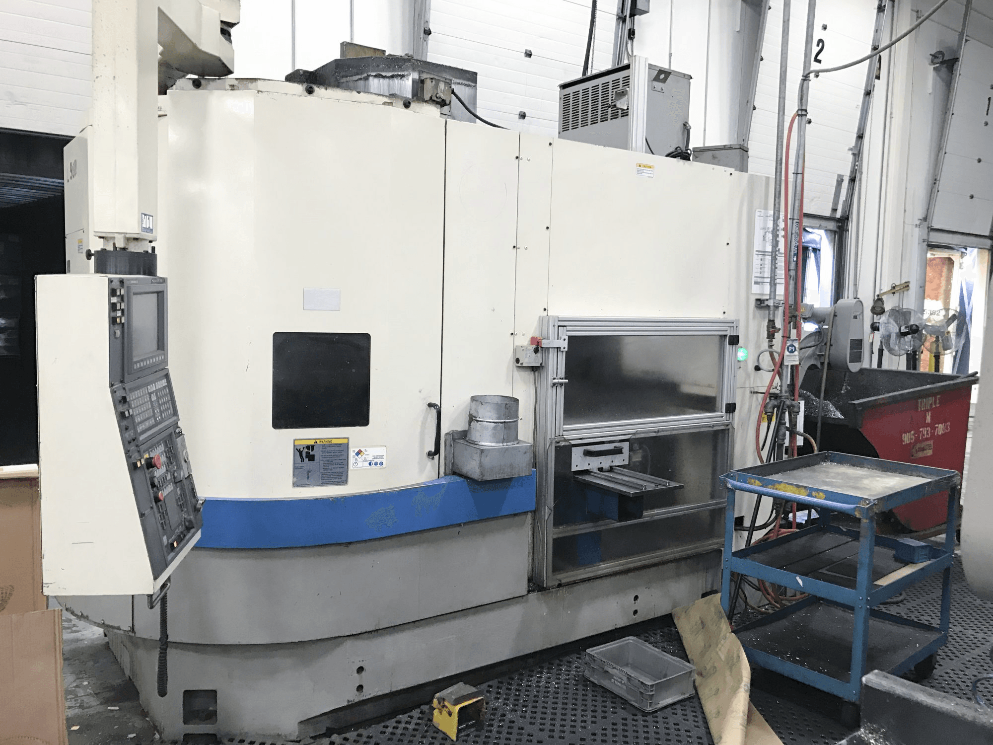 Okuma LVT 400 Mašinos kairės pusės vaizdas