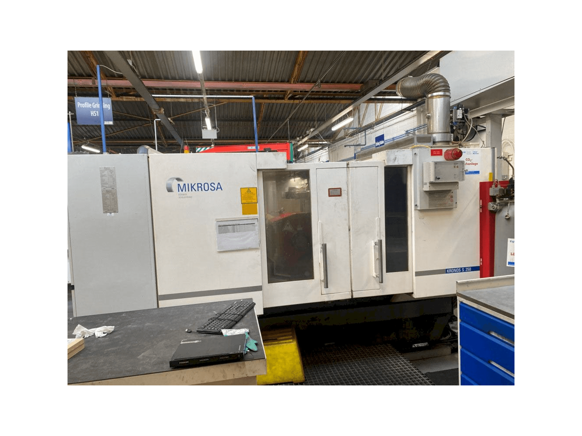 Schaudt Mikrosa Kronos S250 Mašinos vaizdas iš priekio