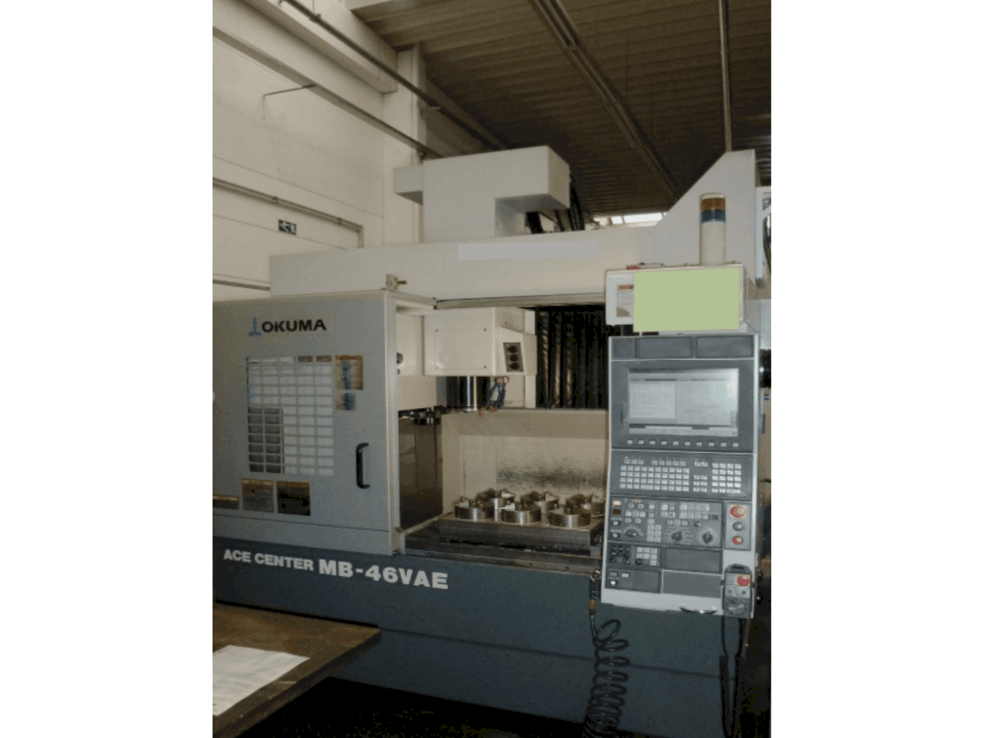 Okuma MB-46VAE Mašinos vaizdas iš priekio