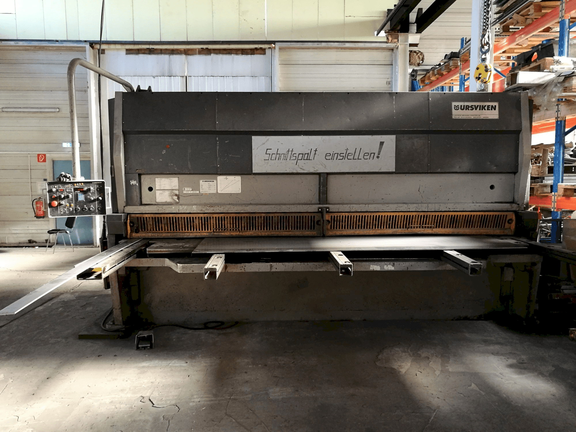 Ursviken GSA 640 Mašinos vaizdas iš priekio