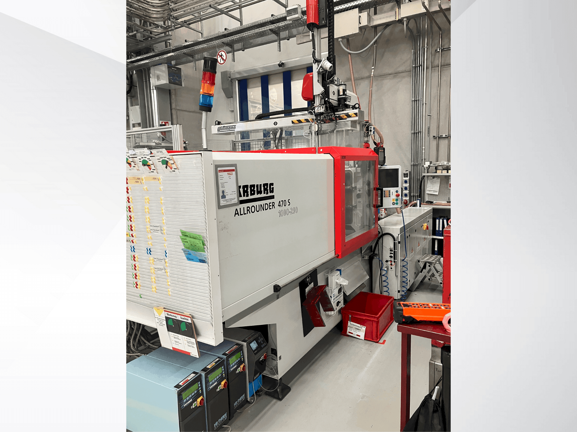 Arburg Allrounder 470 S 1000-290 Mašinos vaizdas iš priekio