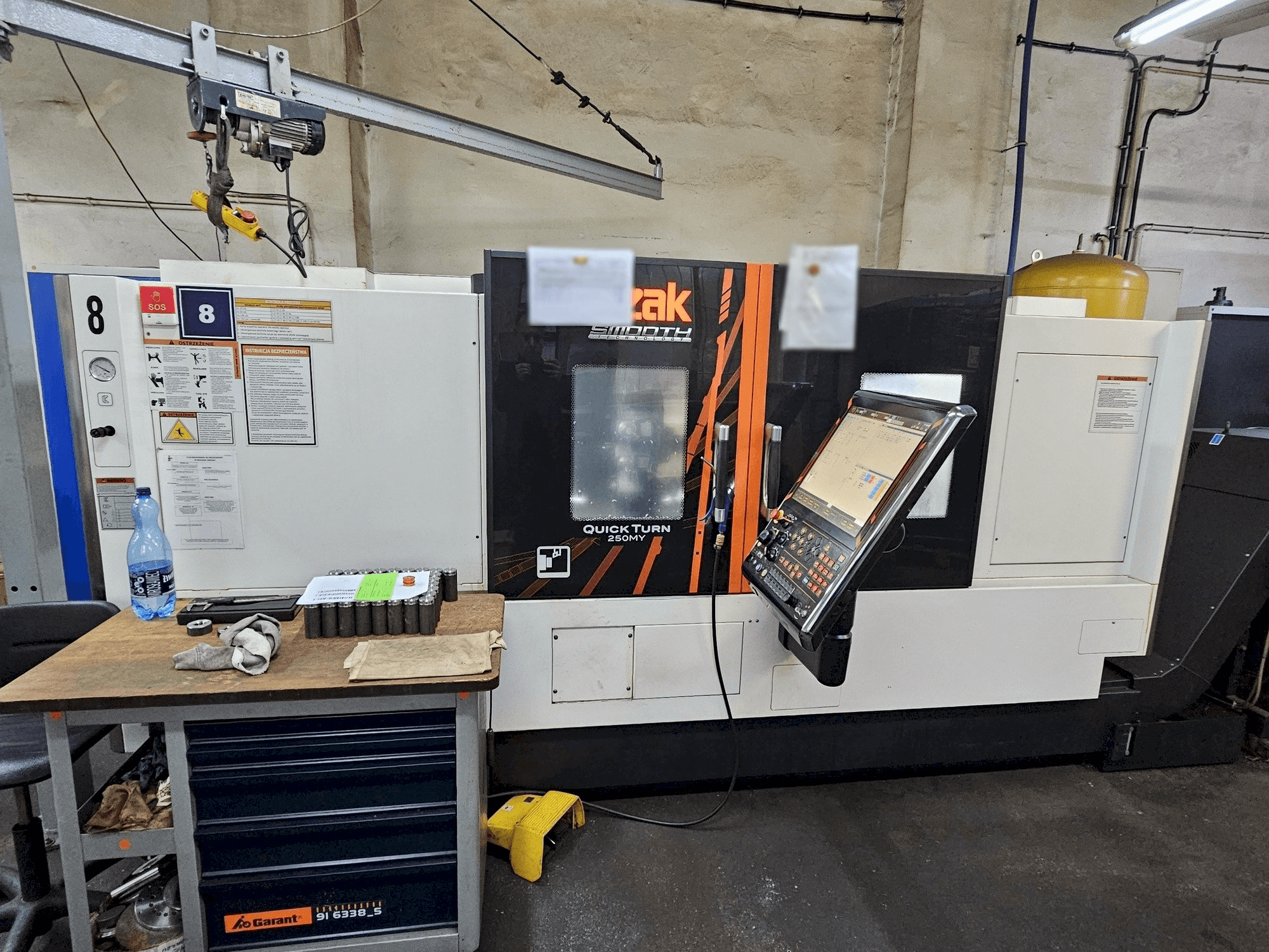 Mazak QUICK TURN SMOOTH 250MY Mašinos vaizdas iš priekio