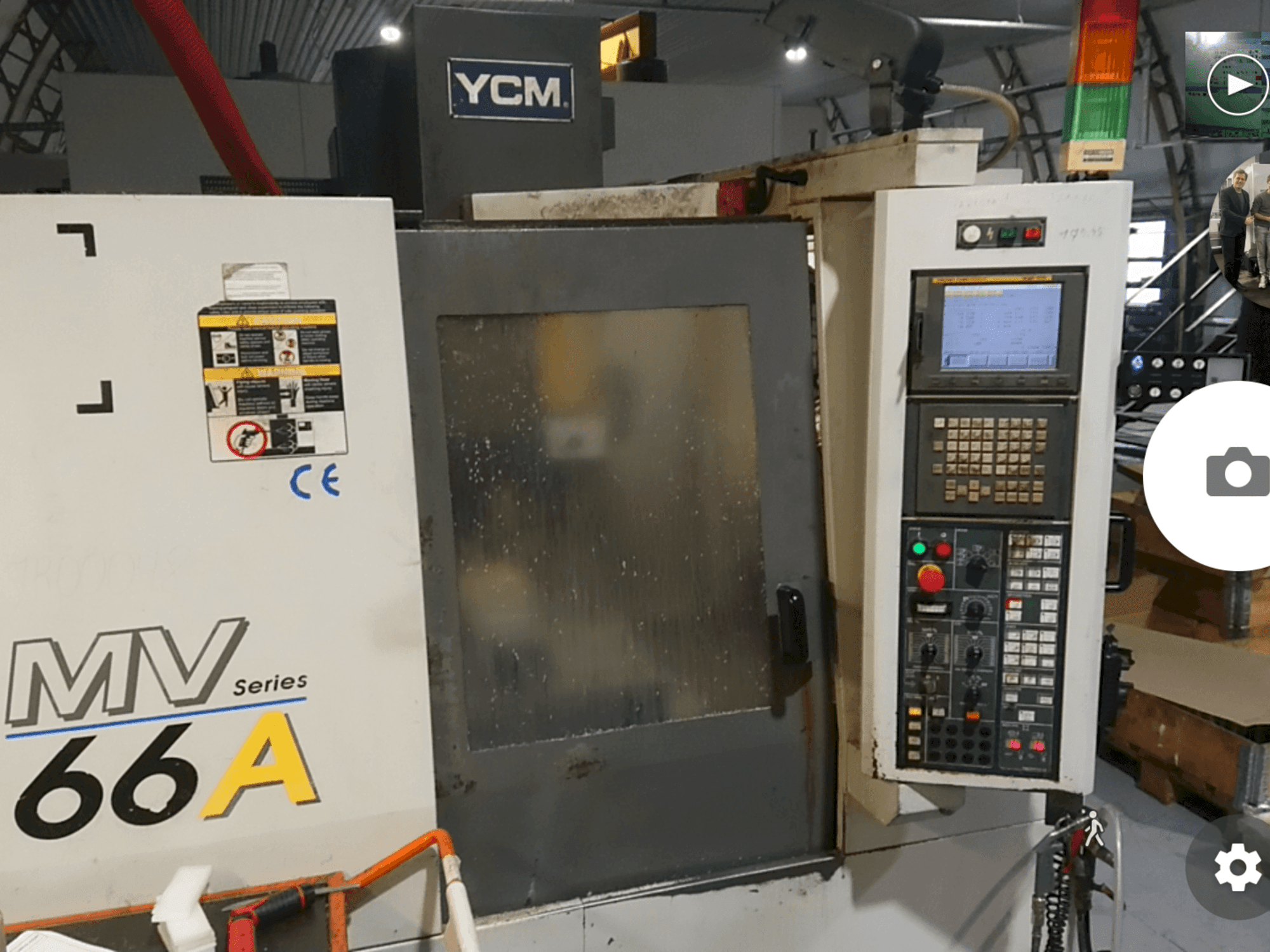 YCM MV66A Mašinos vaizdas iš priekio