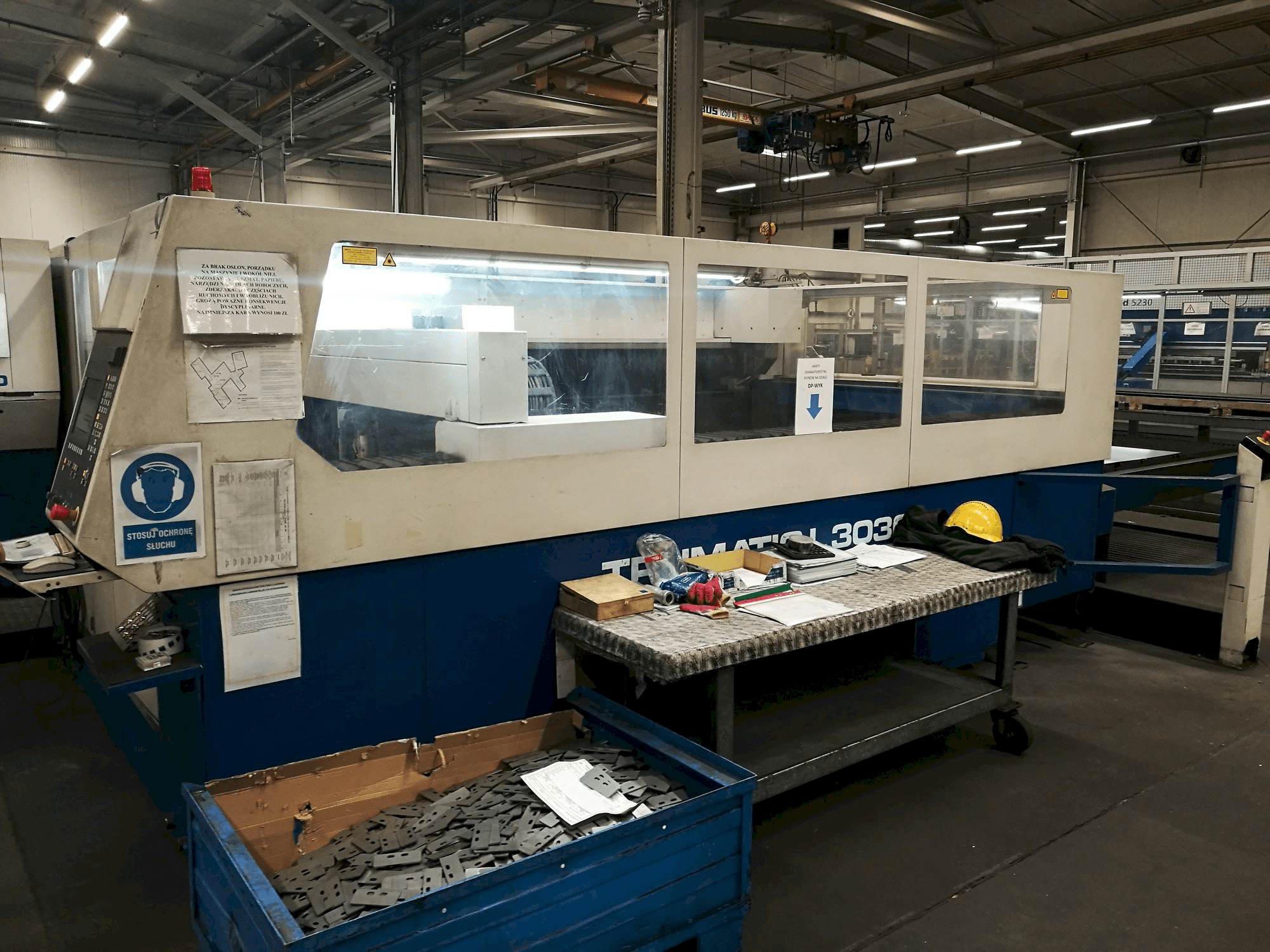 Trumpf Trumatic L3030 Mašinos vaizdas iš priekio