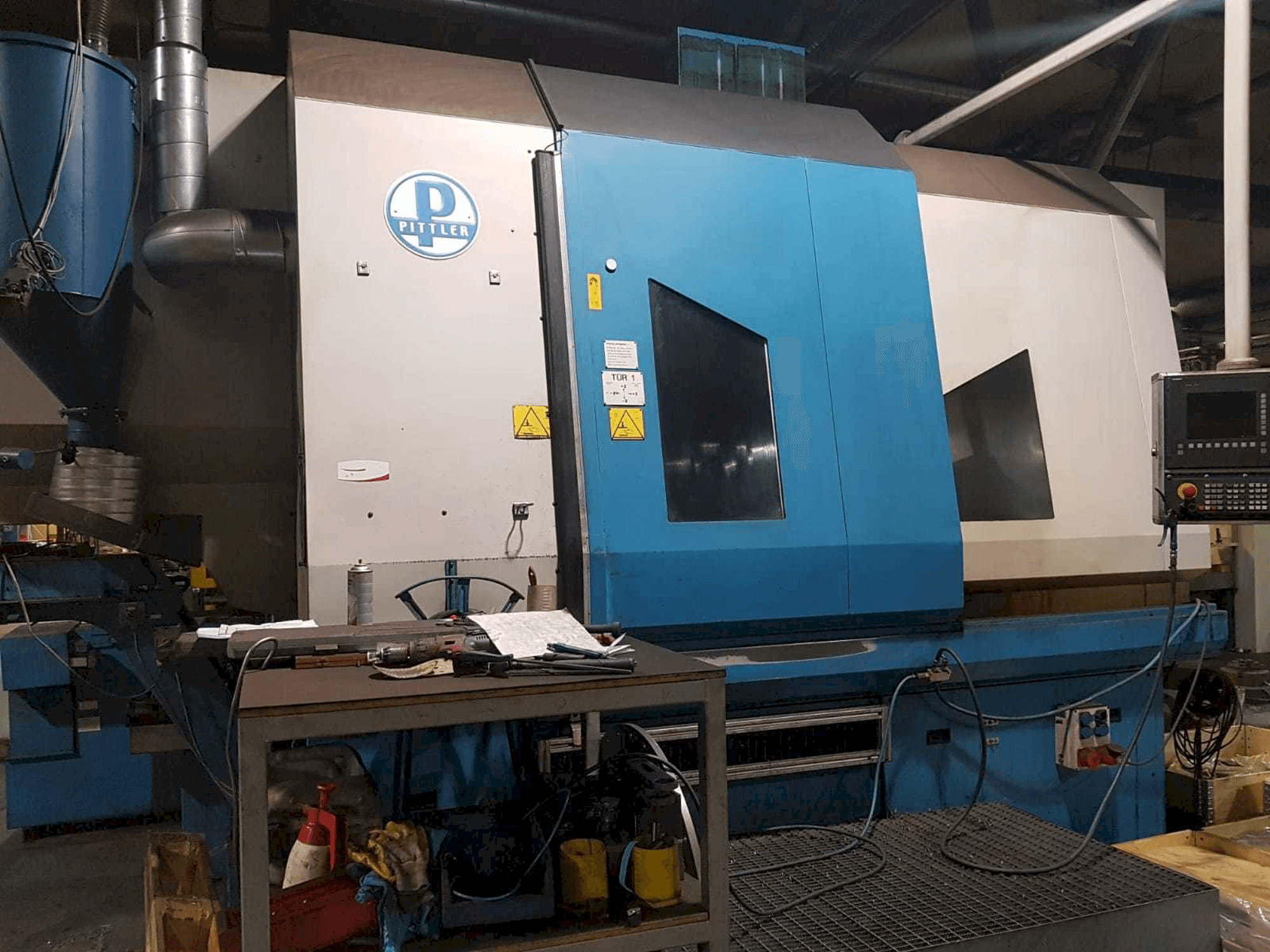 Pittler PV 1000 Mašinos vaizdas iš priekio