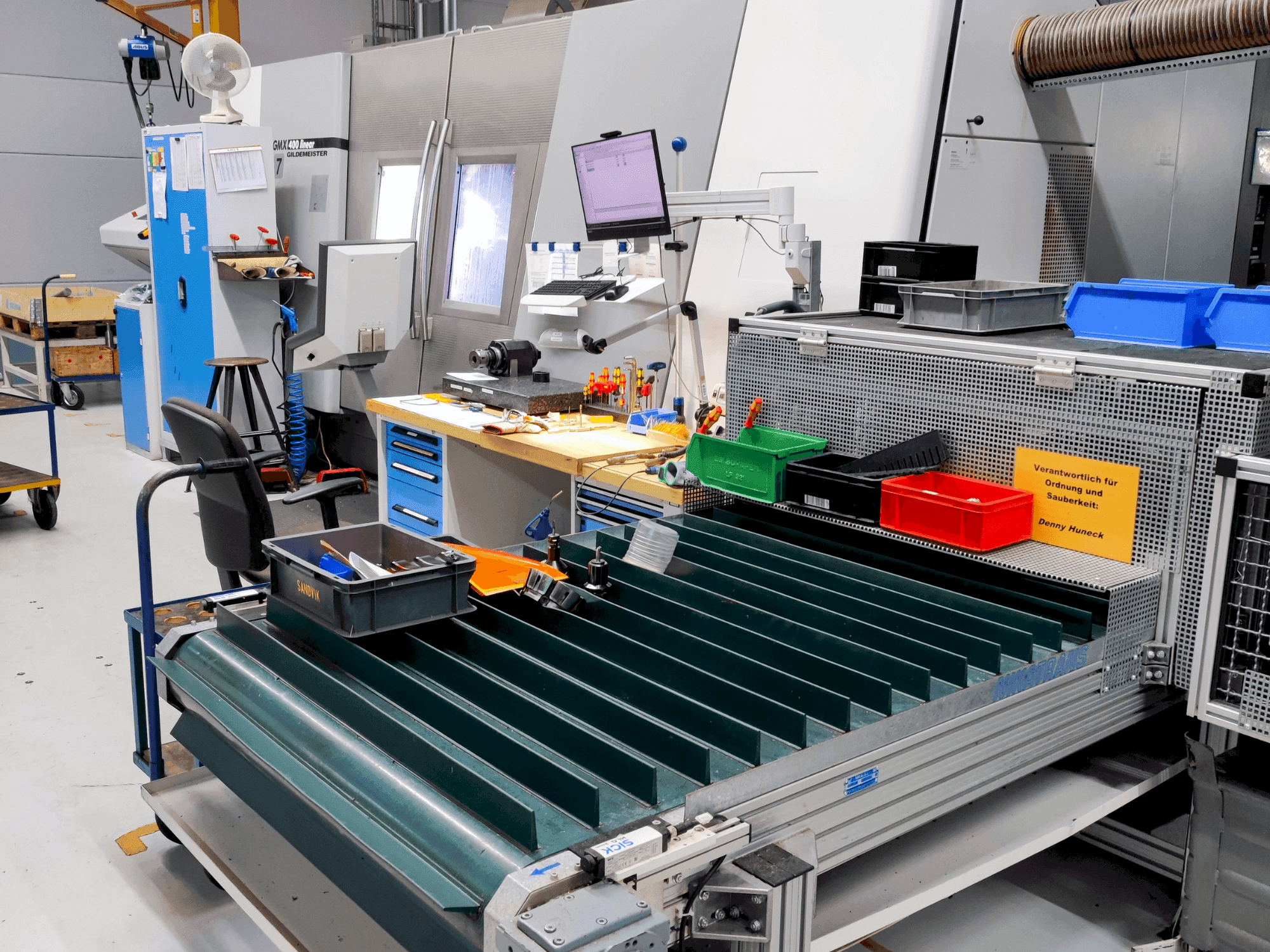 DMG GMX 400l Stange Mašinos vaizdas iš priekio