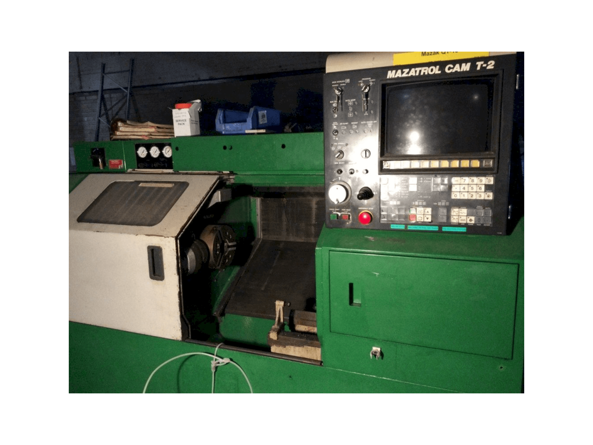 Mazak Super QuickTurn 15MS Mašinos vaizdas iš priekio