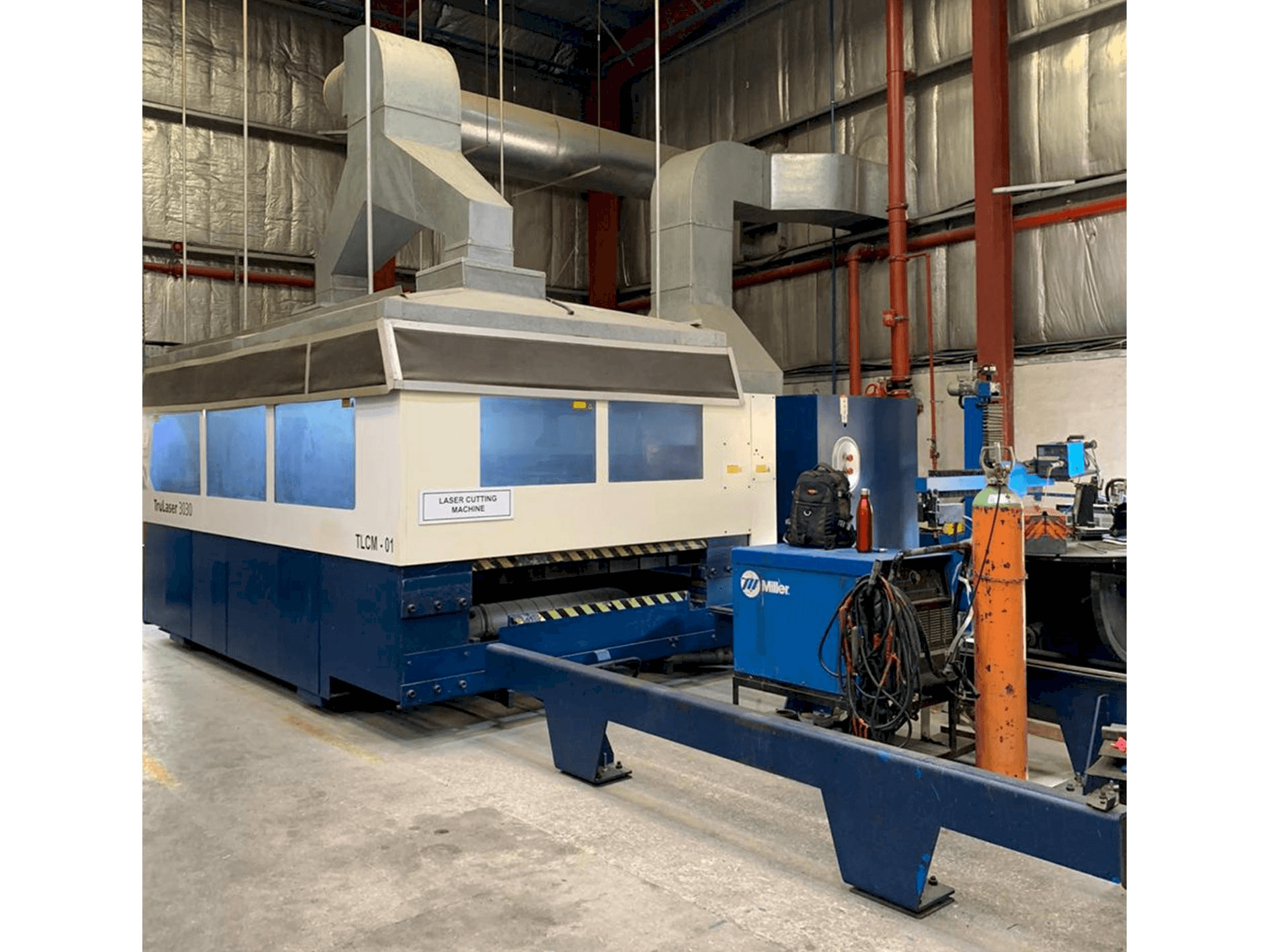 Trumpf TruLaser 3030 Mašinos vaizdas iš priekio