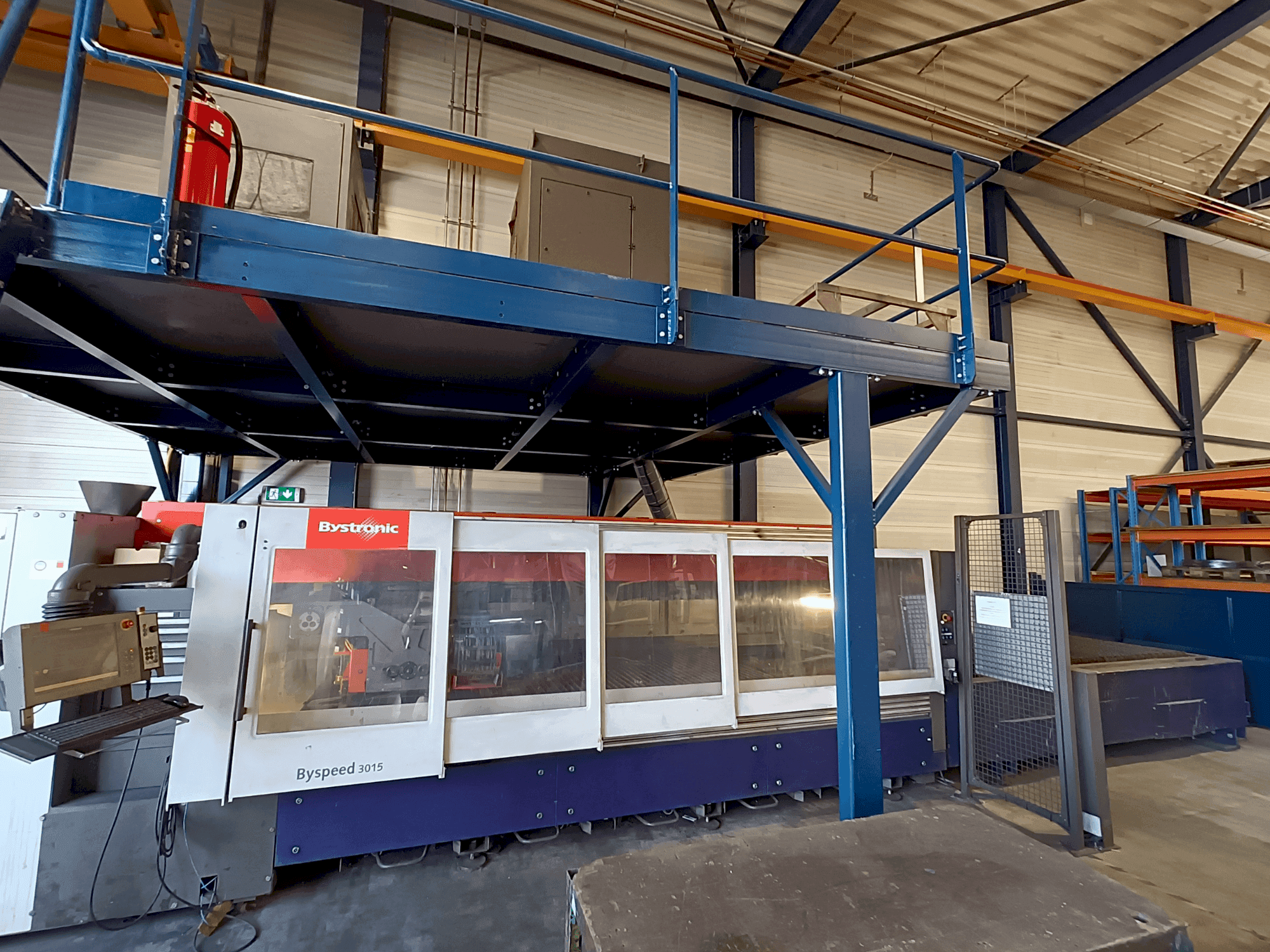 Bystronic BySpeed 3015 Mašinos vaizdas iš priekio