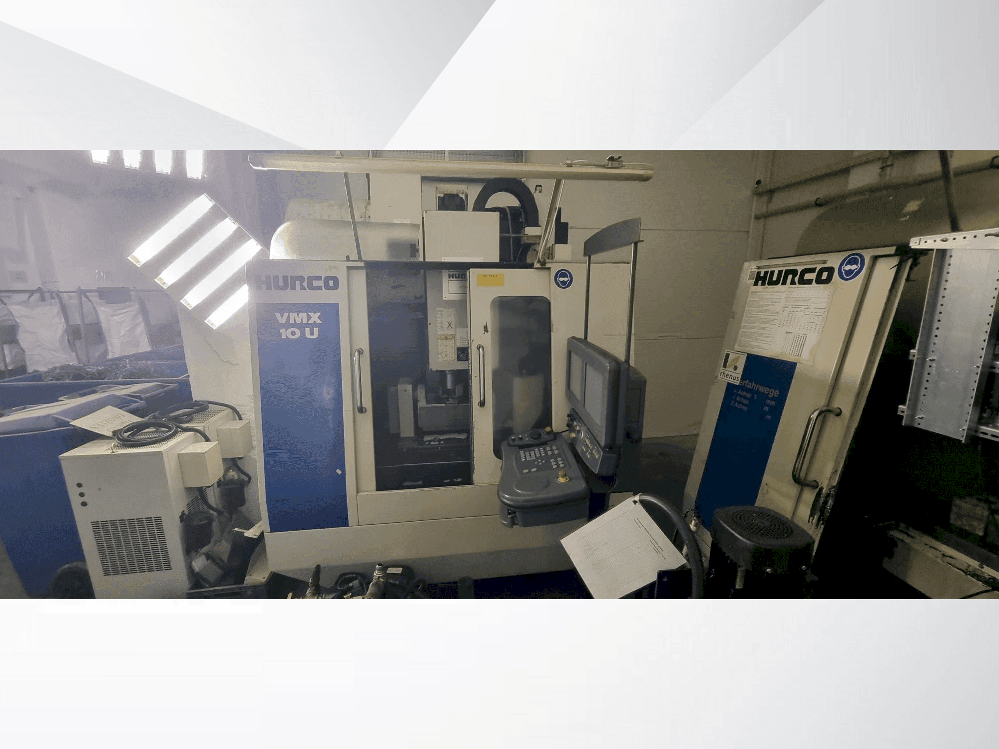 Hurco VMX 10U Mašinos vaizdas iš priekio