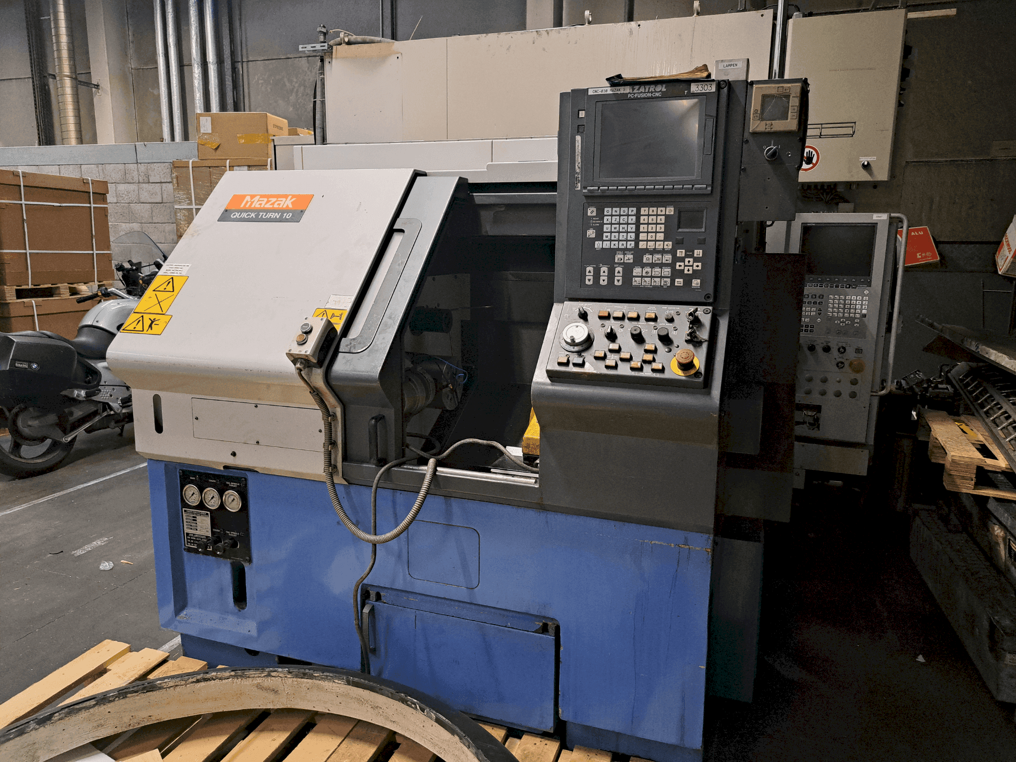 Mazak QTN-10 Mašinos vaizdas iš priekio