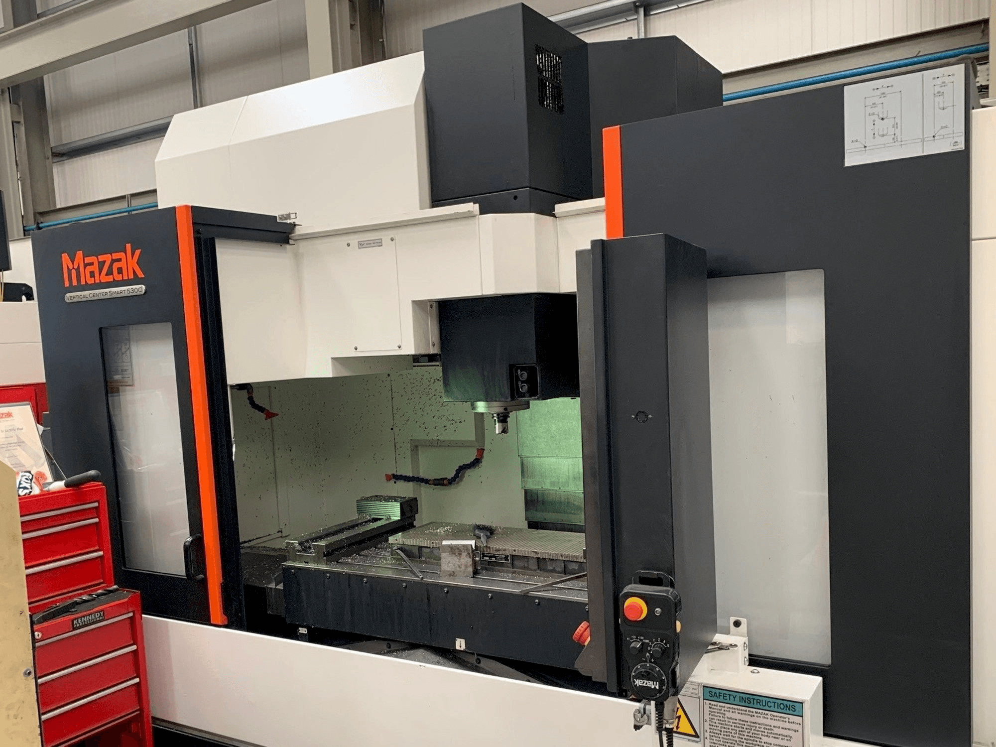 Mazak Smart 530C Mašinos vaizdas iš priekio